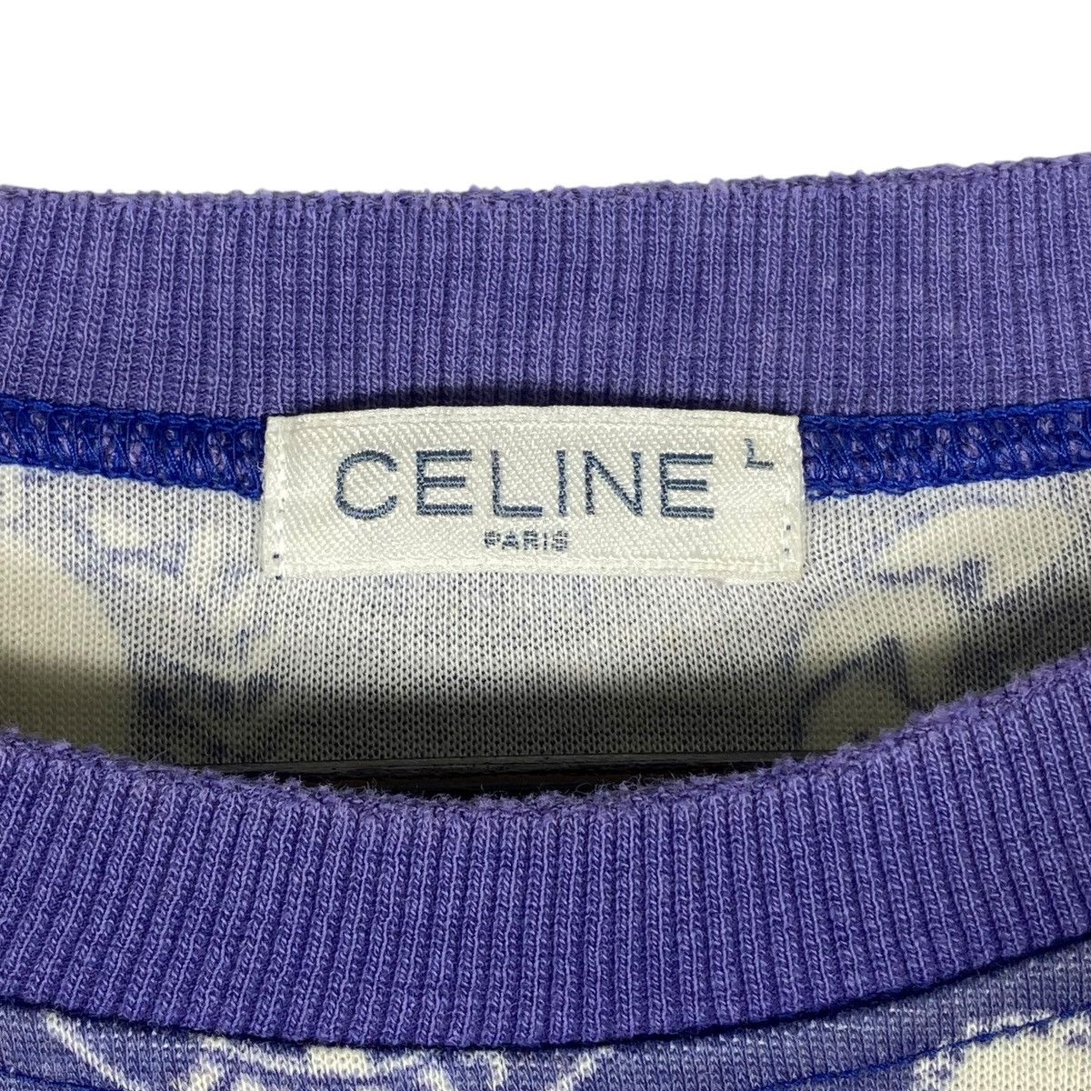 Celine Vintage 90s Celine Sweatshirt All Over Print Made In Japan Size L / US 10 / IT 46 - 5 Thumbnail