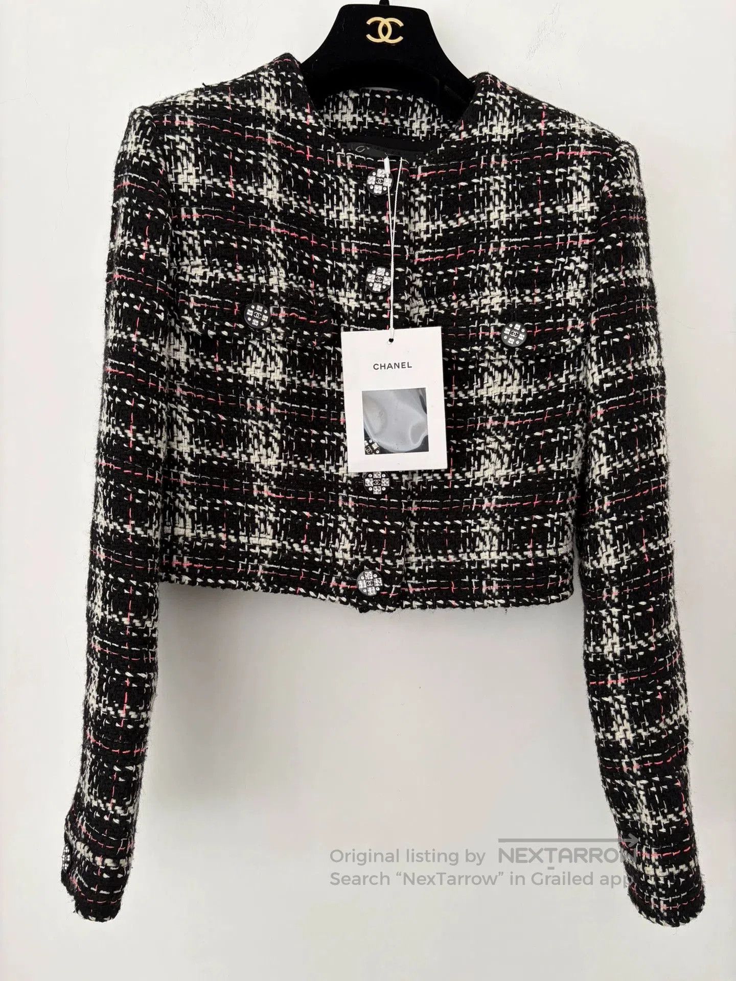 Chanel Chanel 21K Tweed Check Short Jacket. Size US XS / EU 42 / 0 - 1 Thumbnail