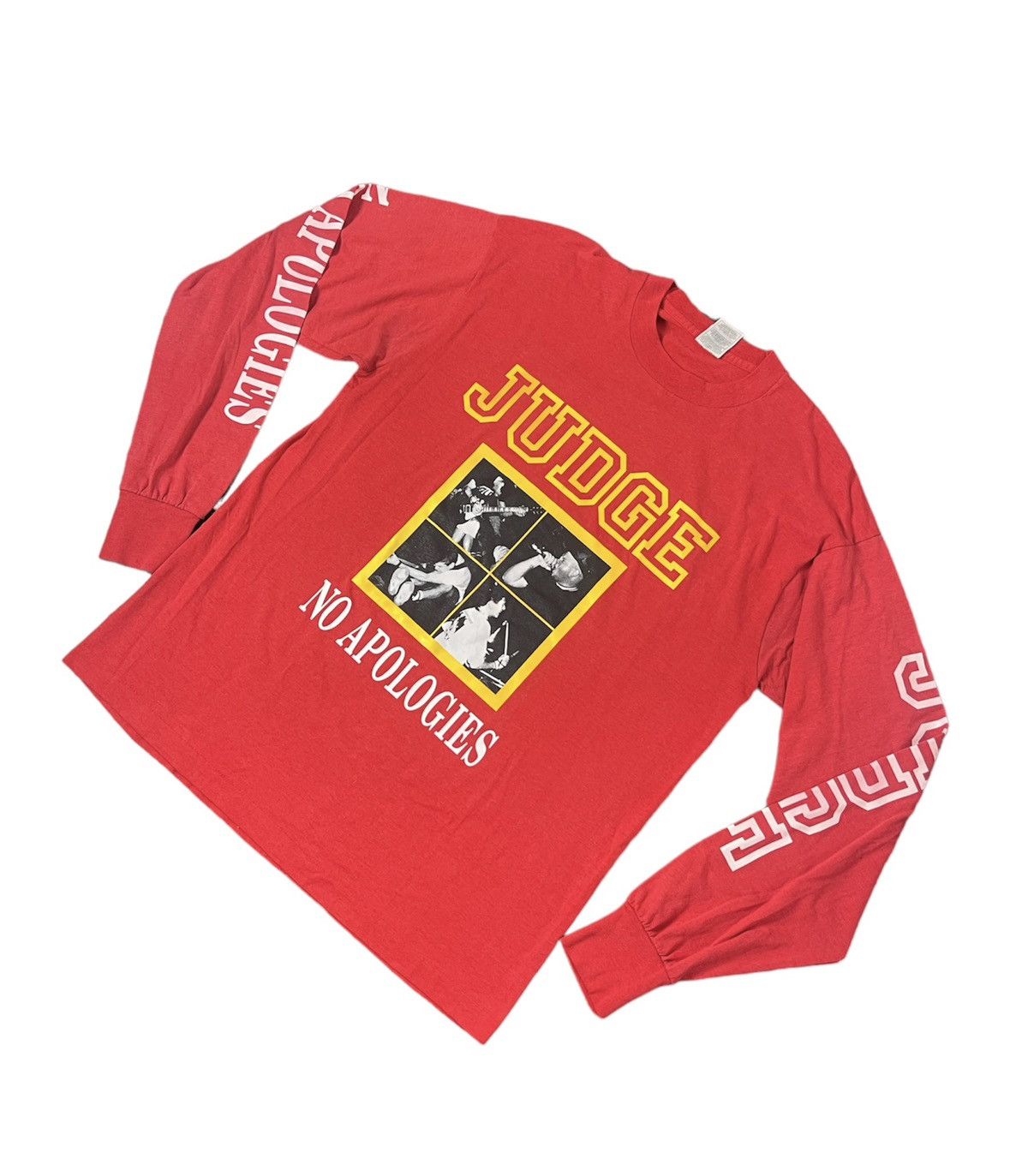 🔥 Vintage Judge Hardcore “No Apologies Long Sleeve Shirt