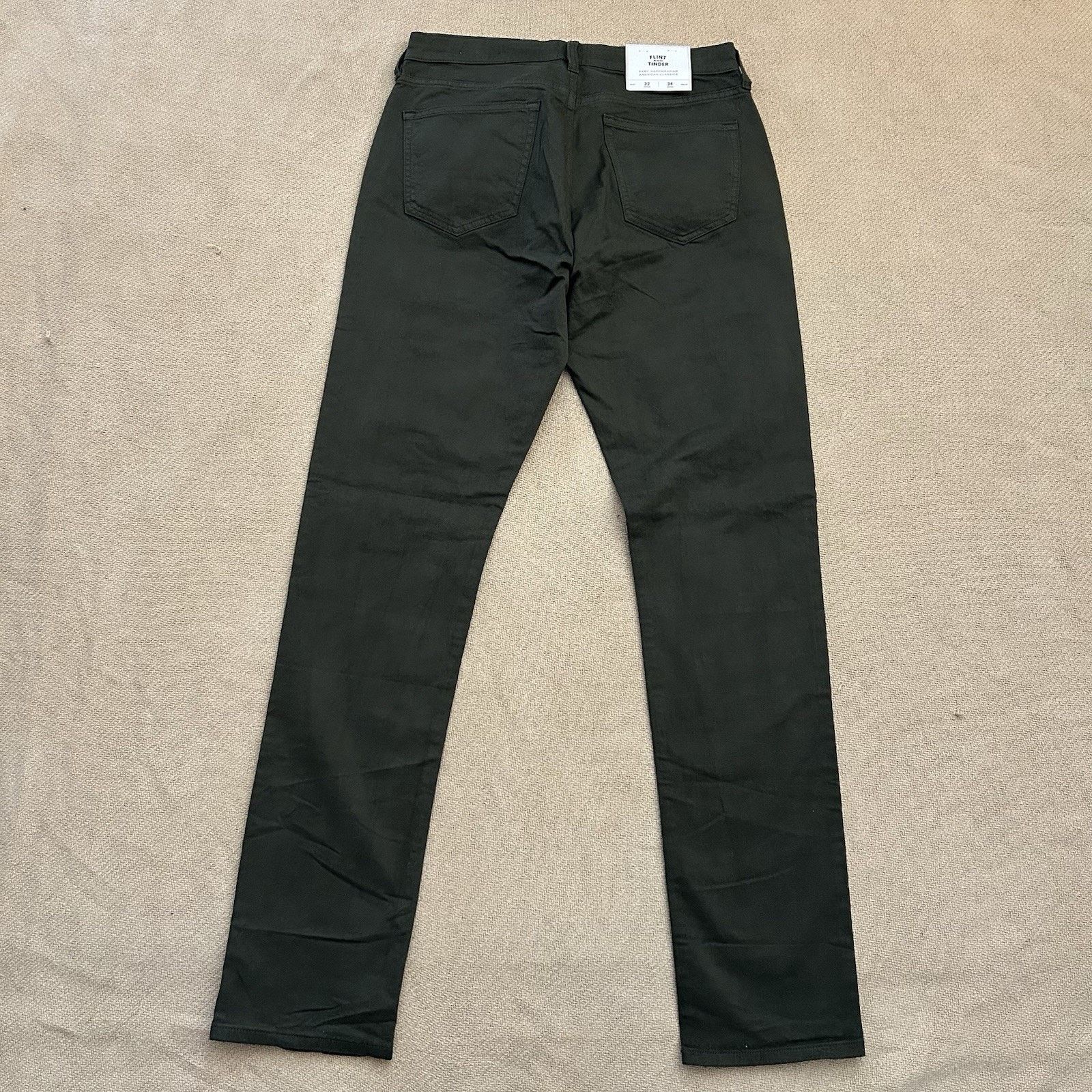 Flint And Tinder NEW Huckberry 365 Slim Fit Stretch Chino Pants 32x34 Size US 34 / EU 50 - 5 Thumbnail