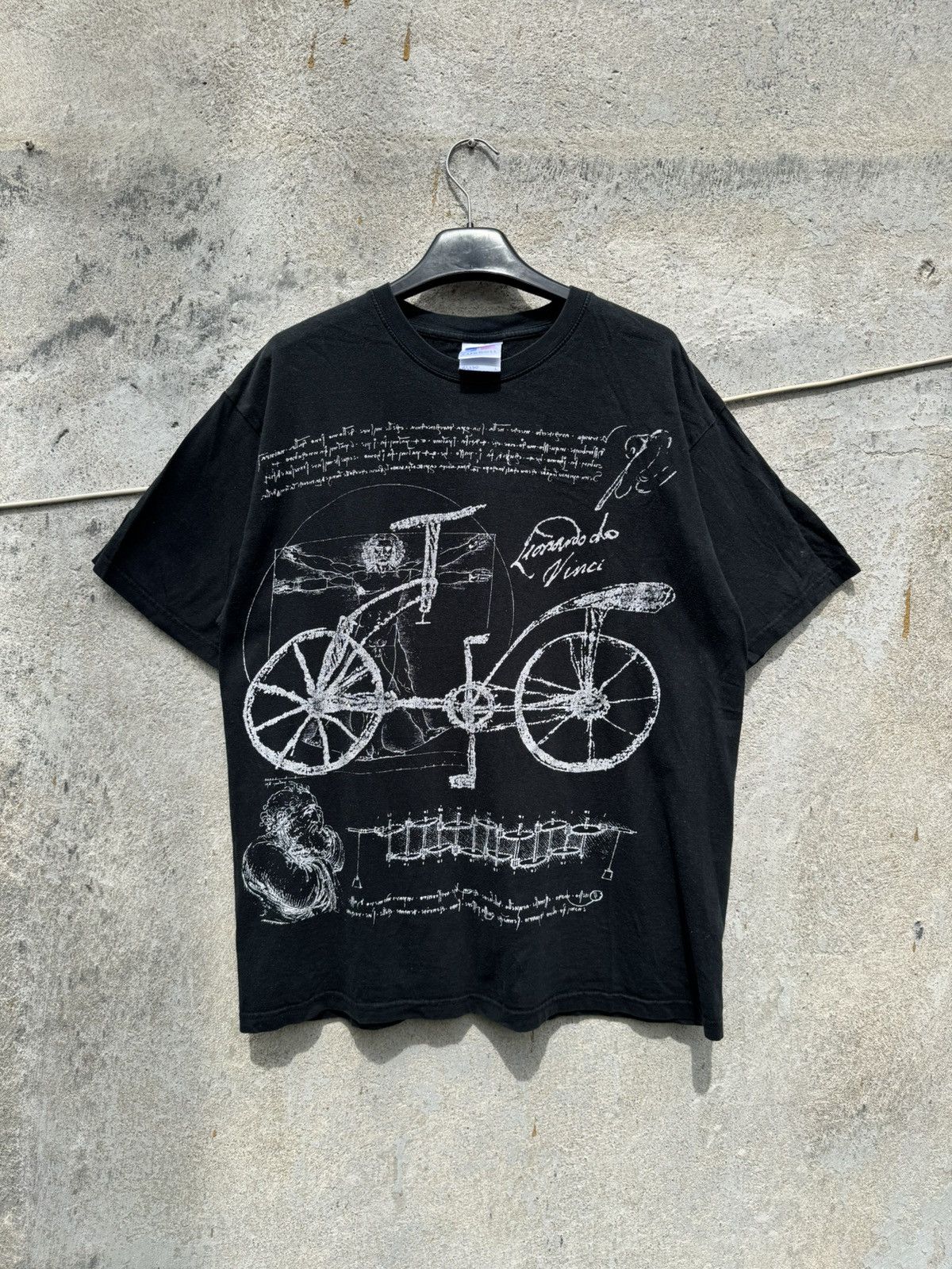 Japanese Brand Vintage Leonardo da Vinci Printed Tshirt Art Hoe 00s Washed Size US S / EU 44-46 / 1 - 6 Thumbnail
