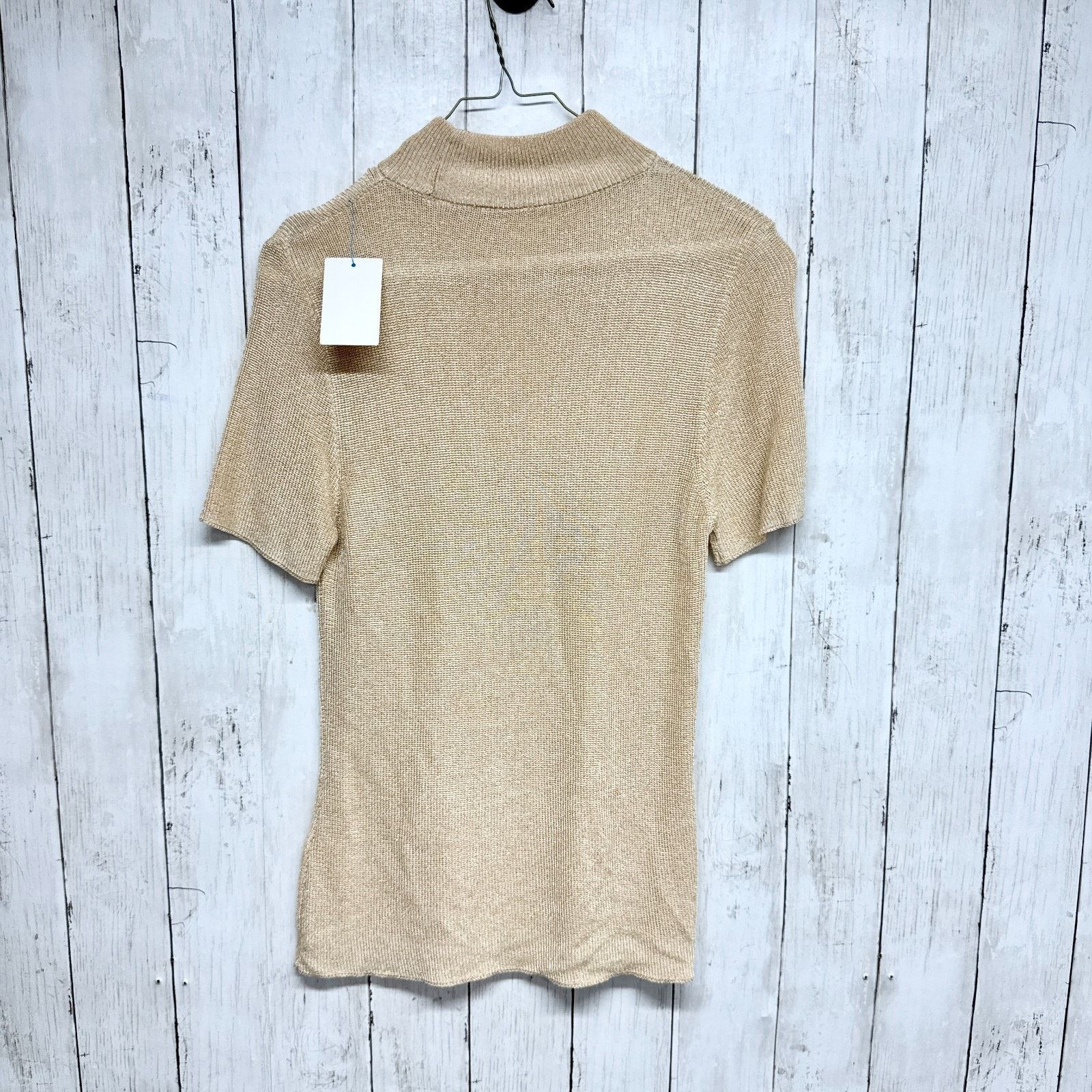 Marks & Spencer St Michael Marks & Spencer 12 Gold Knit Short Sleeve Sweater Size XL / US 12-14 / IT 48-50 - 5 Thumbnail
