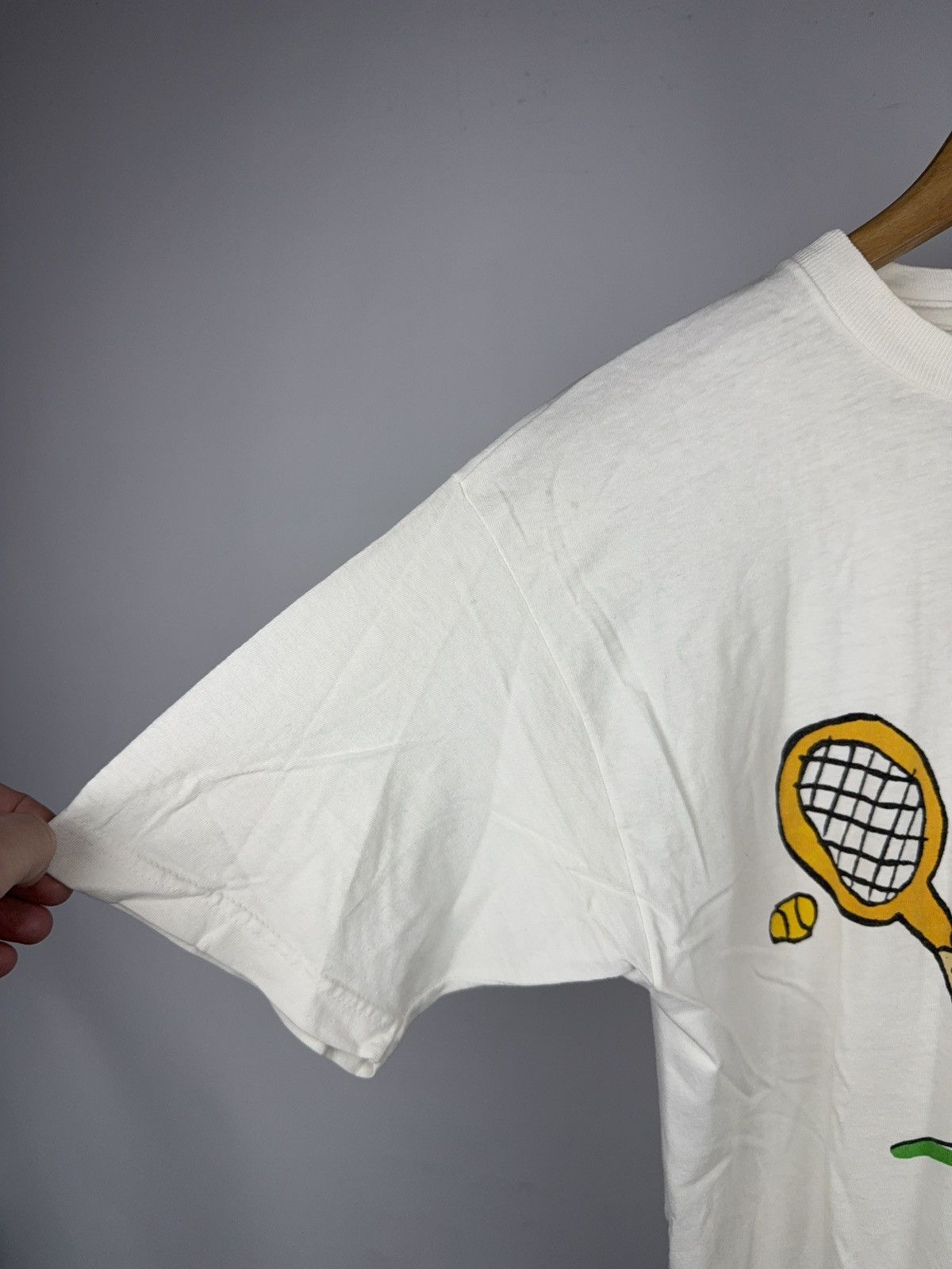 Vintage Rare 90s Vintage Barcelona 1992 Cobi Olympic Tennis T-Shirt Size US S / EU 44-46 / 1 - 4 Thumbnail