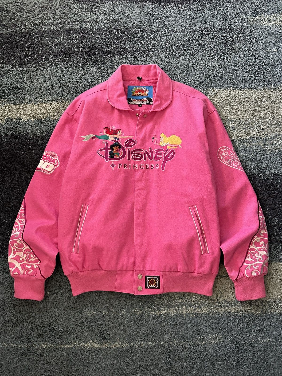 Disney × Jh Design × Rare Crazy Rare Y2K Disney Princess Racing Jacket ...