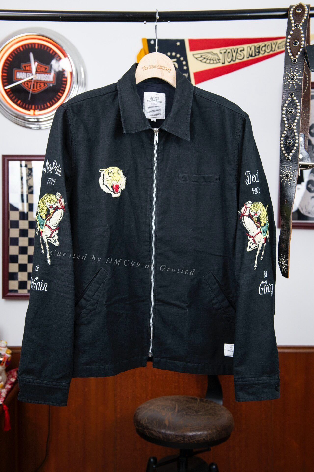 Crime London CRIMIE Tiger Embroidery Jacket Size US M / EU 48-50 / 2 - 1 Thumbnail