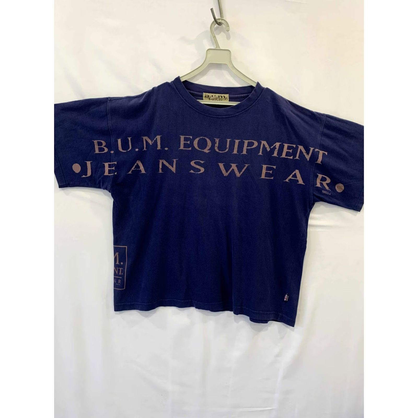 Vintage VINTAGE B.U.M. Equipment T-Shirt Mens L Blue Oversized 90s Graphic Tee USA Made Mens Size US L / EU 52-54 / 3 - 7 Thumbnail