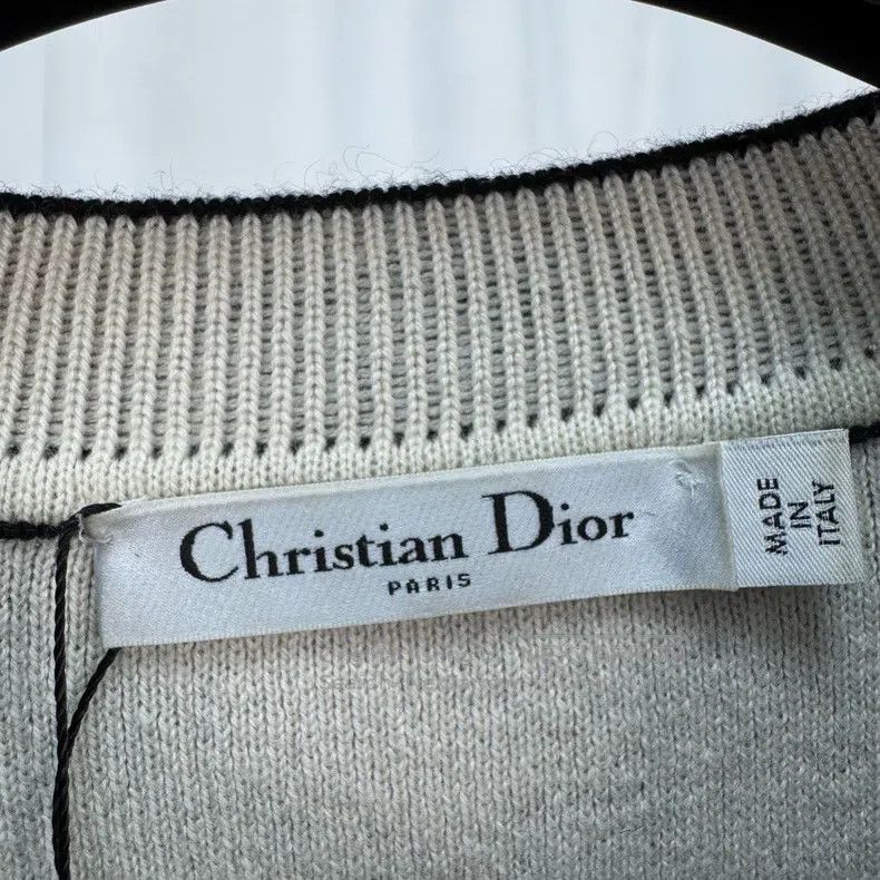Dior Dior Black back letter cashmere knitted sweater Size XXS / US 00 / IT 34 - 5 Thumbnail