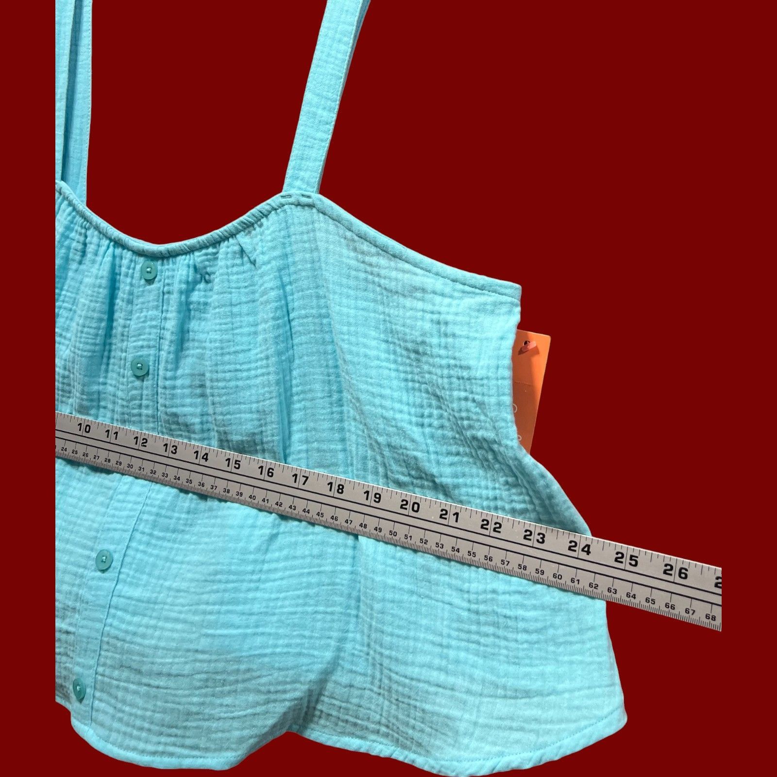 Other Colsie - Women's Tiny Tank Top - Light Blue - Large Size L / US 10 / IT 46 - 4 Thumbnail