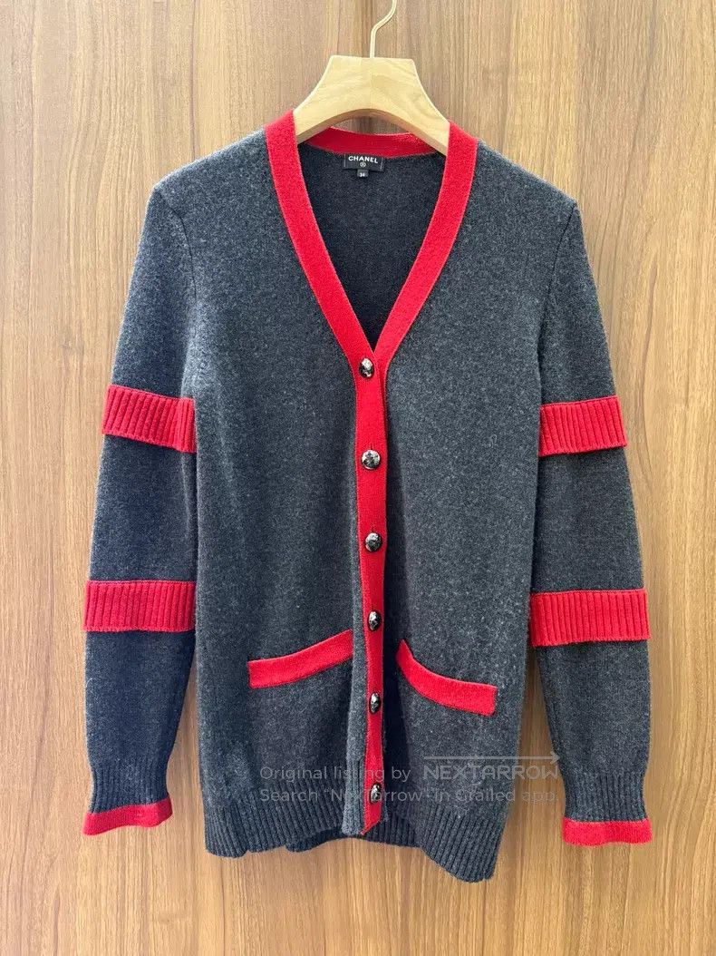 Chanel Chanel Cashmere cardigan coat Size XXS / US 00 / IT 34 - 1 Thumbnail