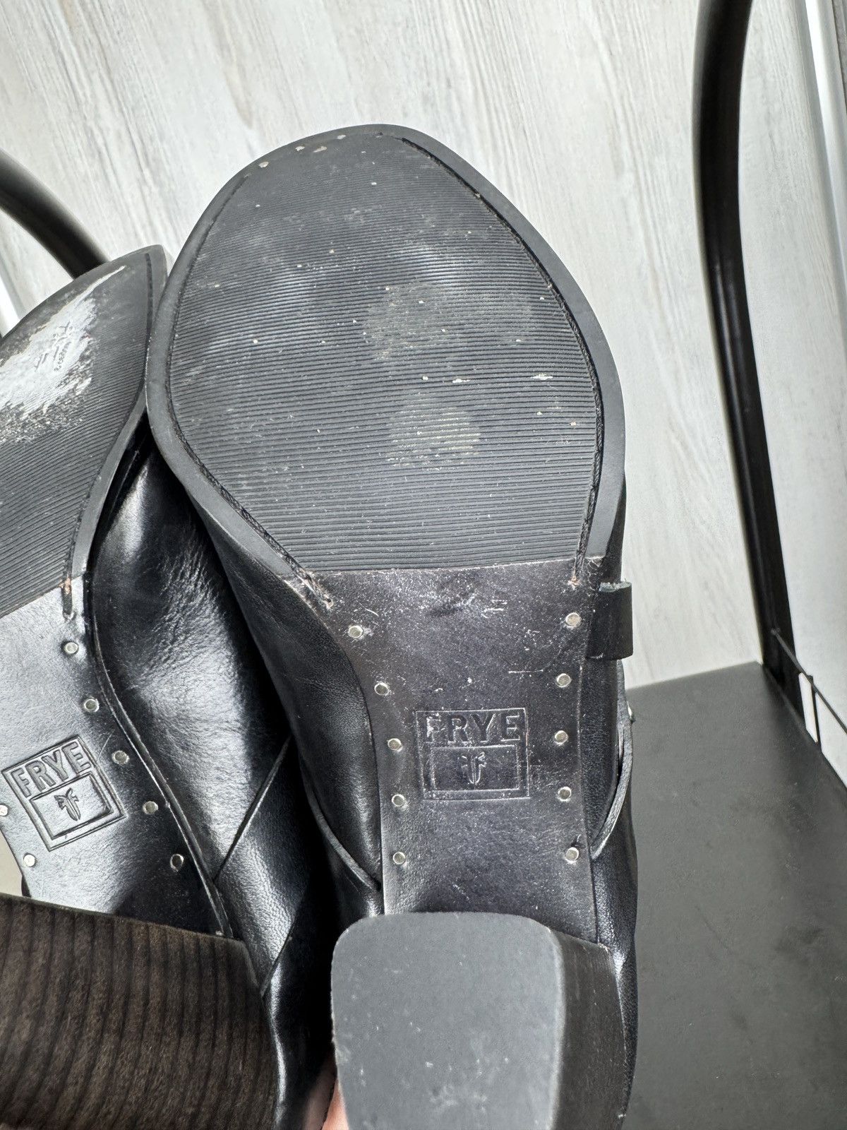 Frye Frye Laurie HarnessBlack leather Mules boots size 6 w box Size US 6 / IT 36 - 17 Thumbnail