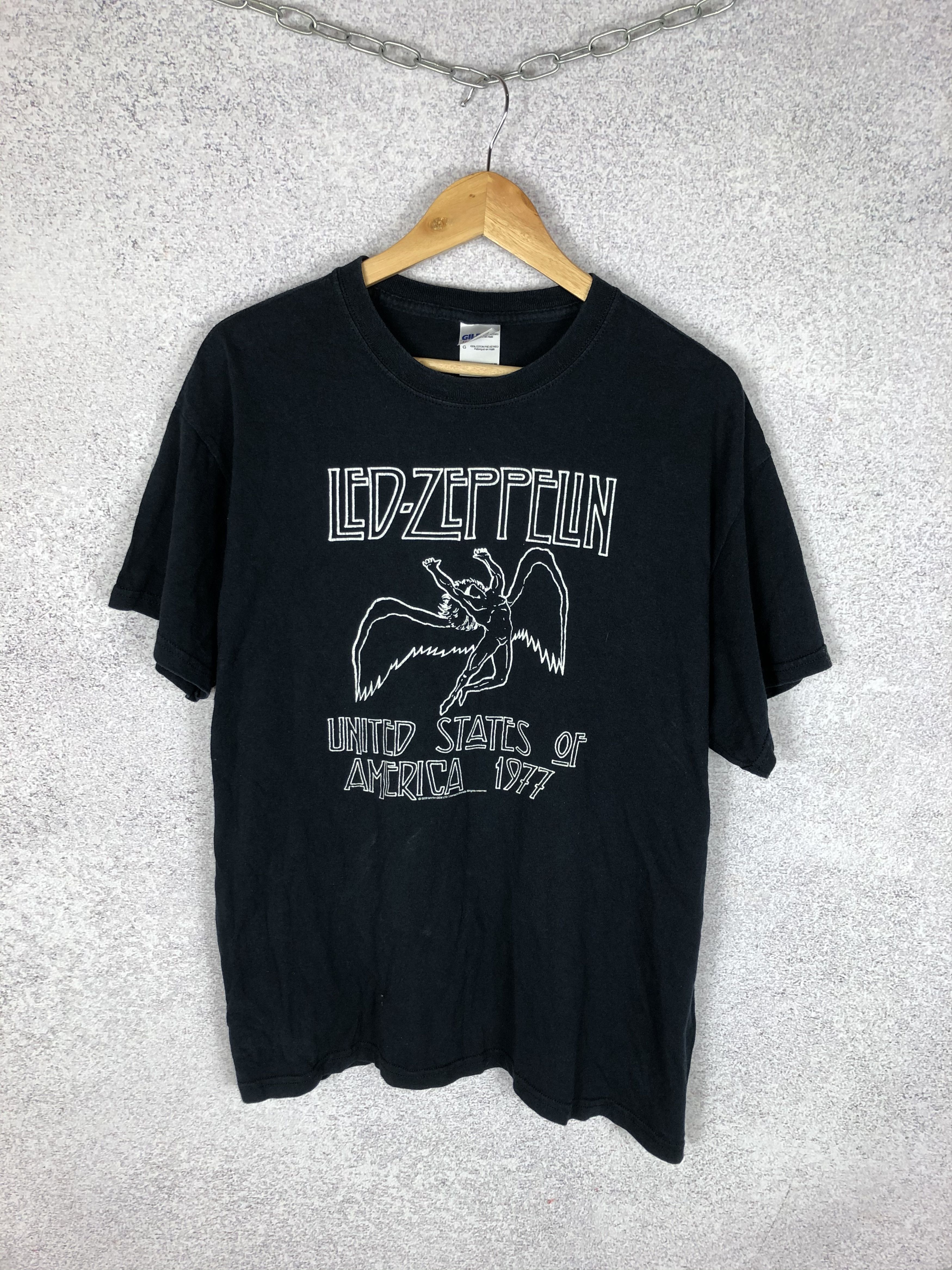 Band Tees 90s Vintage Led Zeppelin Big Logo Rock T-shirt Rare Size US L / EU 52-54 / 3 - 1 Thumbnail