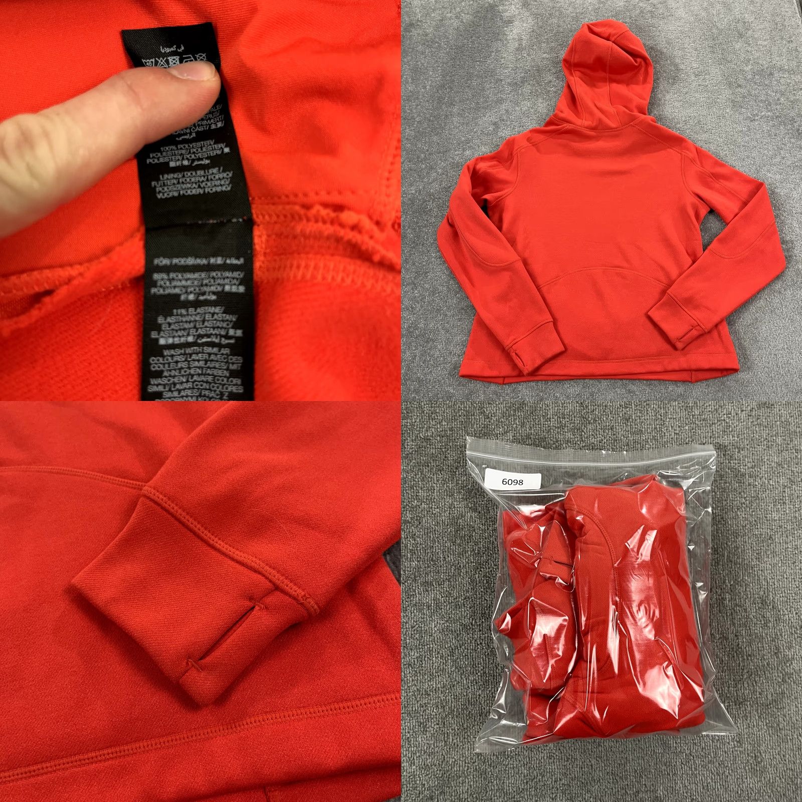 Sweaty Betty Sweaty Betty Hoodie Jacket Womens Medium Orange Active Fitness Running Pullover Size M / US 6-8 / IT 42-44 - 8 Thumbnail