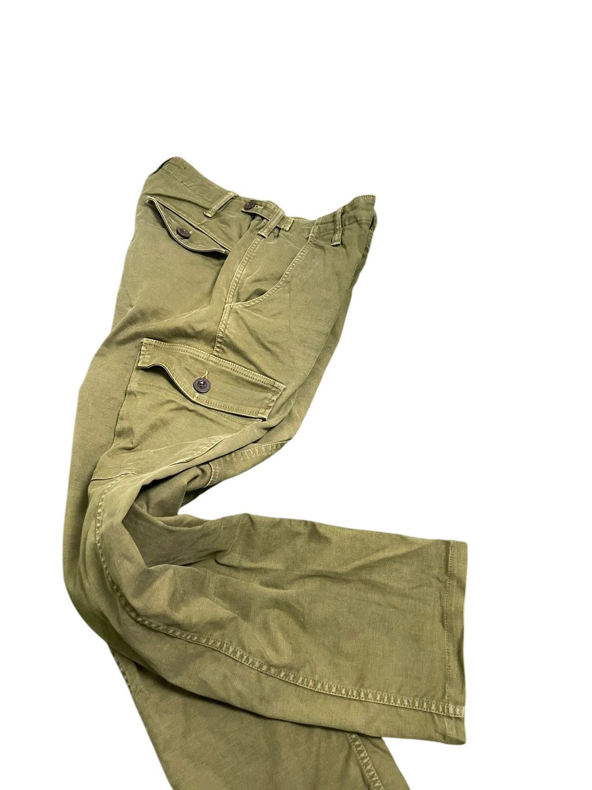 Japanese Brand × Johnbull John Bull Buckle Military Heavy CottonCargo Pants (23) Size US 32 / EU 48 - 4 Thumbnail