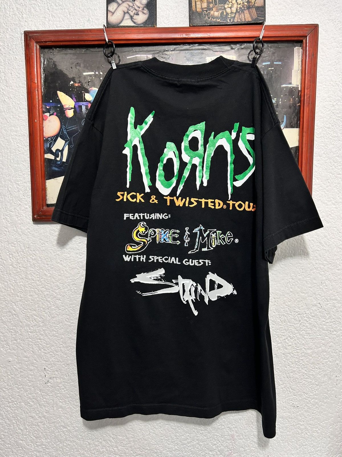 Band Tees KORN SICK & TWISTED TOUR 1997 VINTAGE SHIRT Size US L / EU 52-54 / 3 - 3 Thumbnail