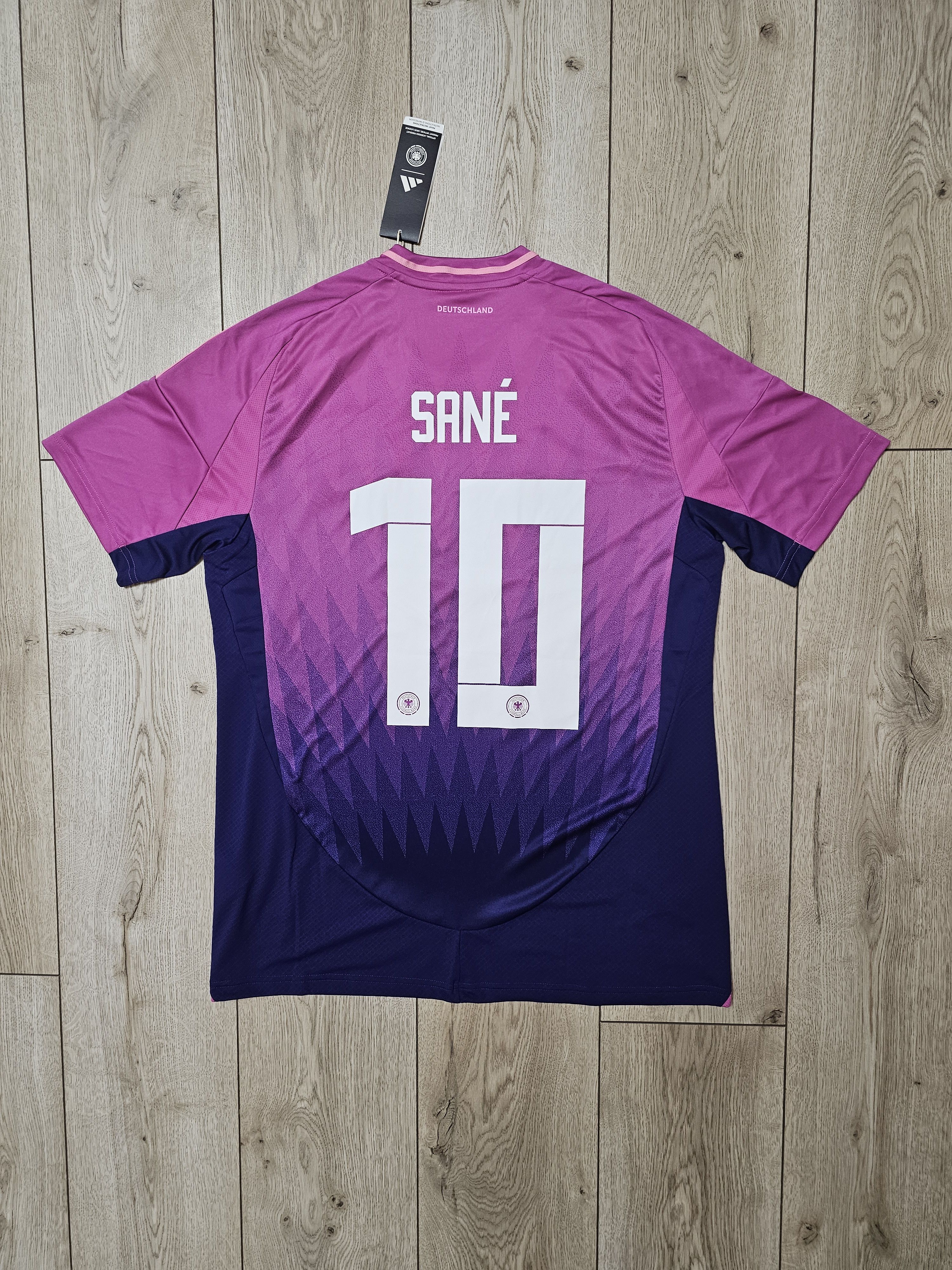 Adidas GERMANY 2024 AWAY SANE EURO FOOTBALL SHIRT SOCCER JERSEY Size US L / EU 52-54 / 3 - 1 Thumbnail
