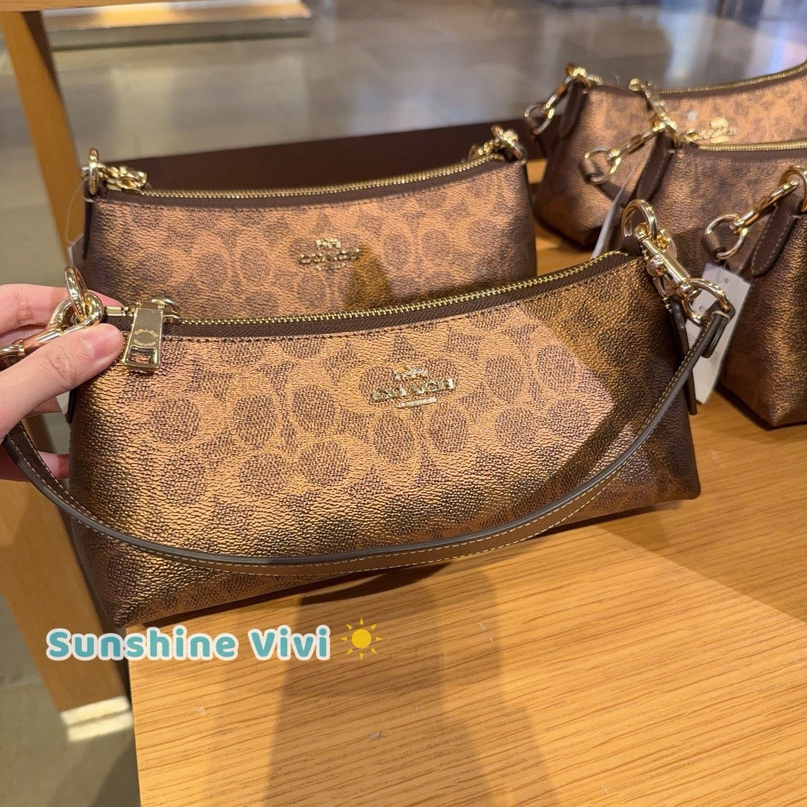 Coach NWT Coach Charlotte Shoulder Bag CCL40, IM/BROWN/COPPER Size ONE SIZE - 1 Thumbnail