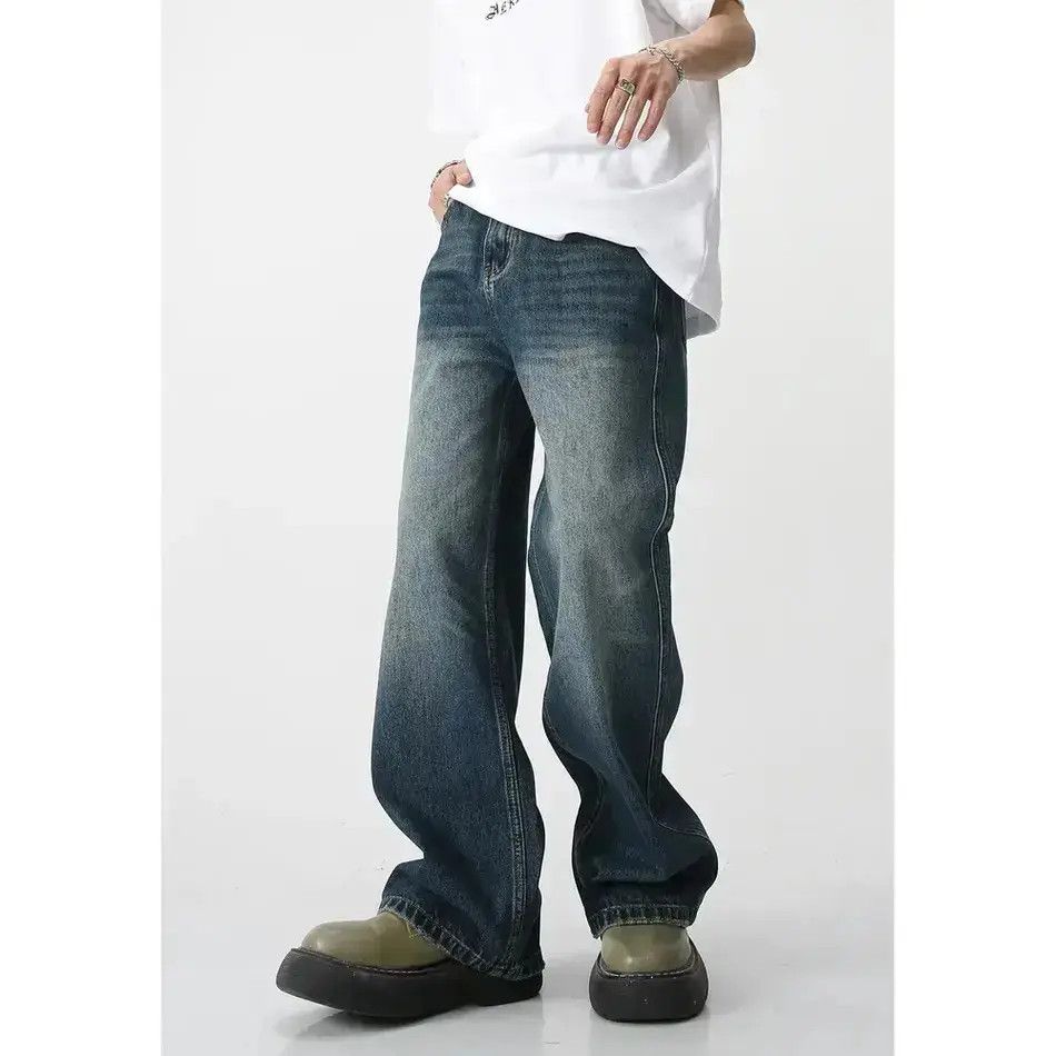 Japanese Brand Retro loose wide leg jeans Size US 32 / EU 48 - 6 Thumbnail