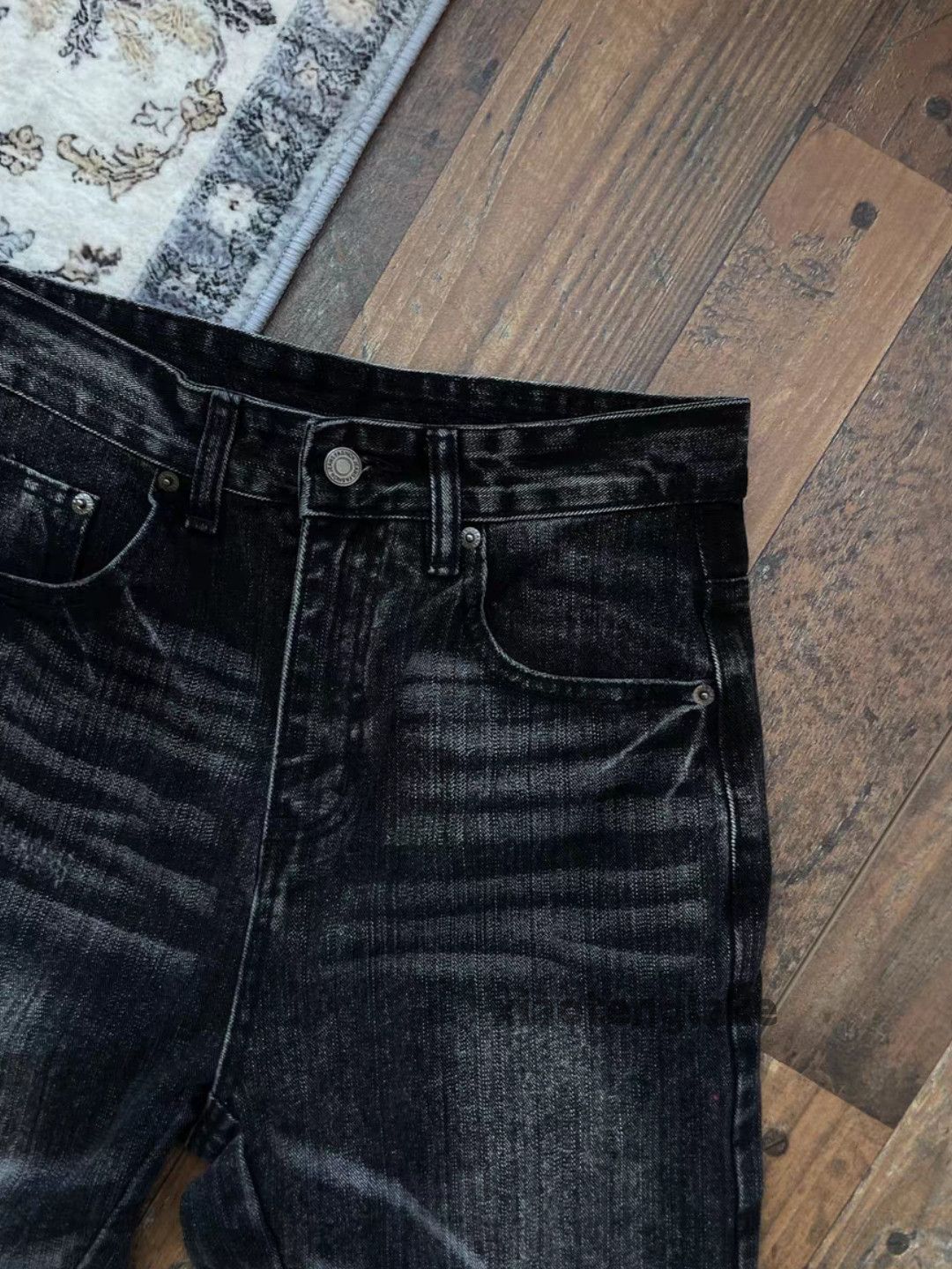 Jean zx vintage washed faded cleanfit hiphop flared jeans Size US 30 / EU 46 - 7 Thumbnail