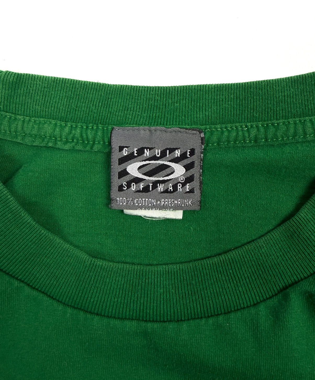 Oakley Vintage Oakley Software Surf Tee Y2K Green Thailand Rare 00s Size US L / EU 52-54 / 3 - 11 Thumbnail