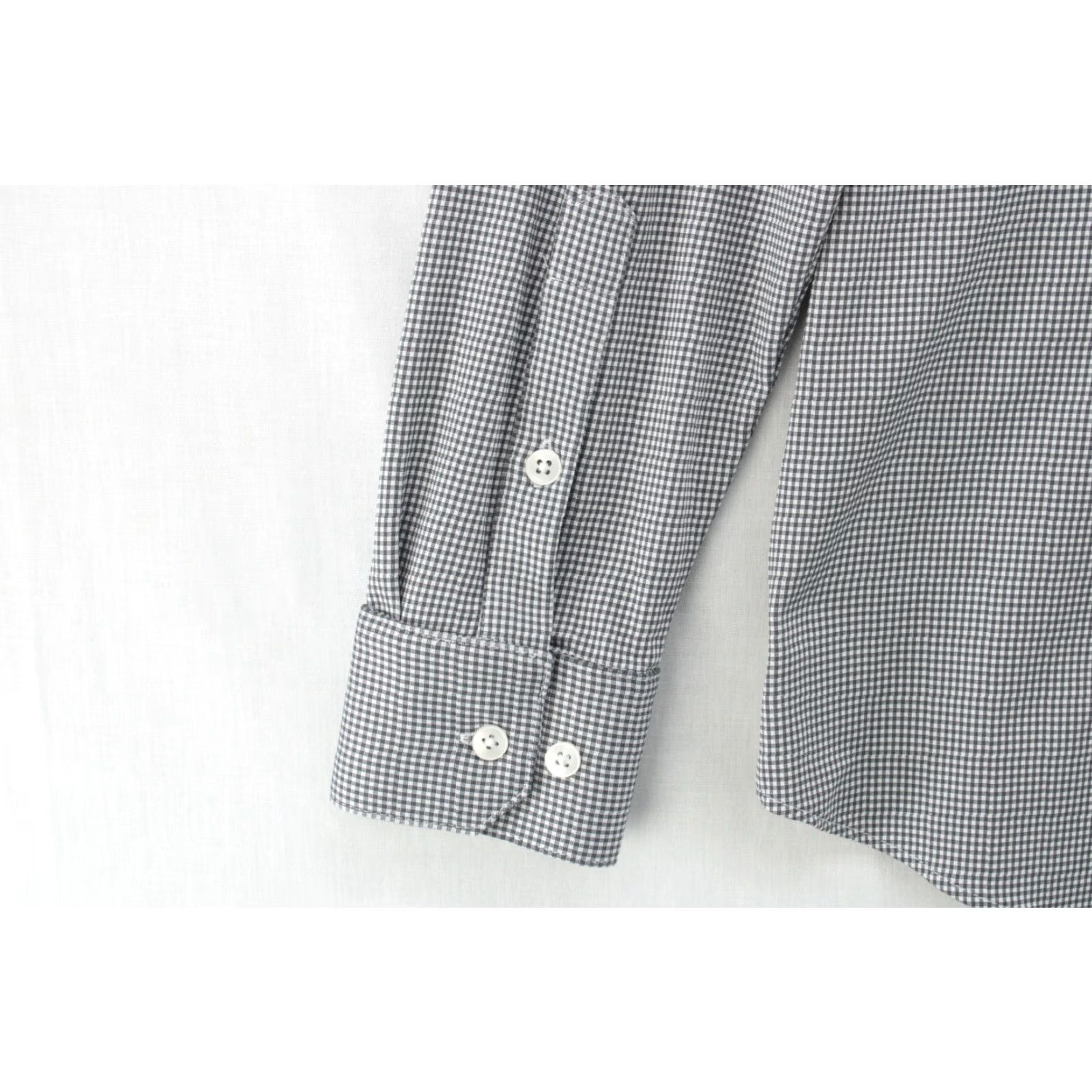 Mizzen+Main Mizzen+Main Spinnaker Shirt Mens M Black Gingham Check Trim Fit Performance Shirt Size US M / EU 48-50 / 2 - 4 Thumbnail
