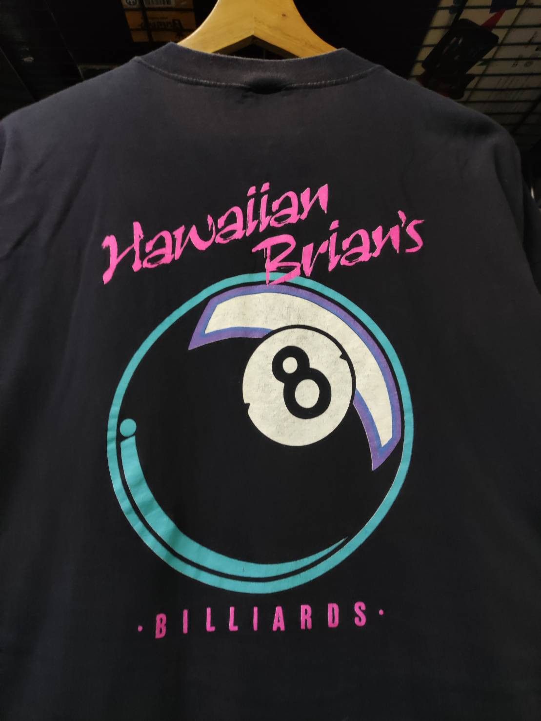 Vintage Vtg 90's Crazy Shirts " Eight Ball " Billiards Made in USA Size US XL / EU 56 / 4 - 1 Thumbnail