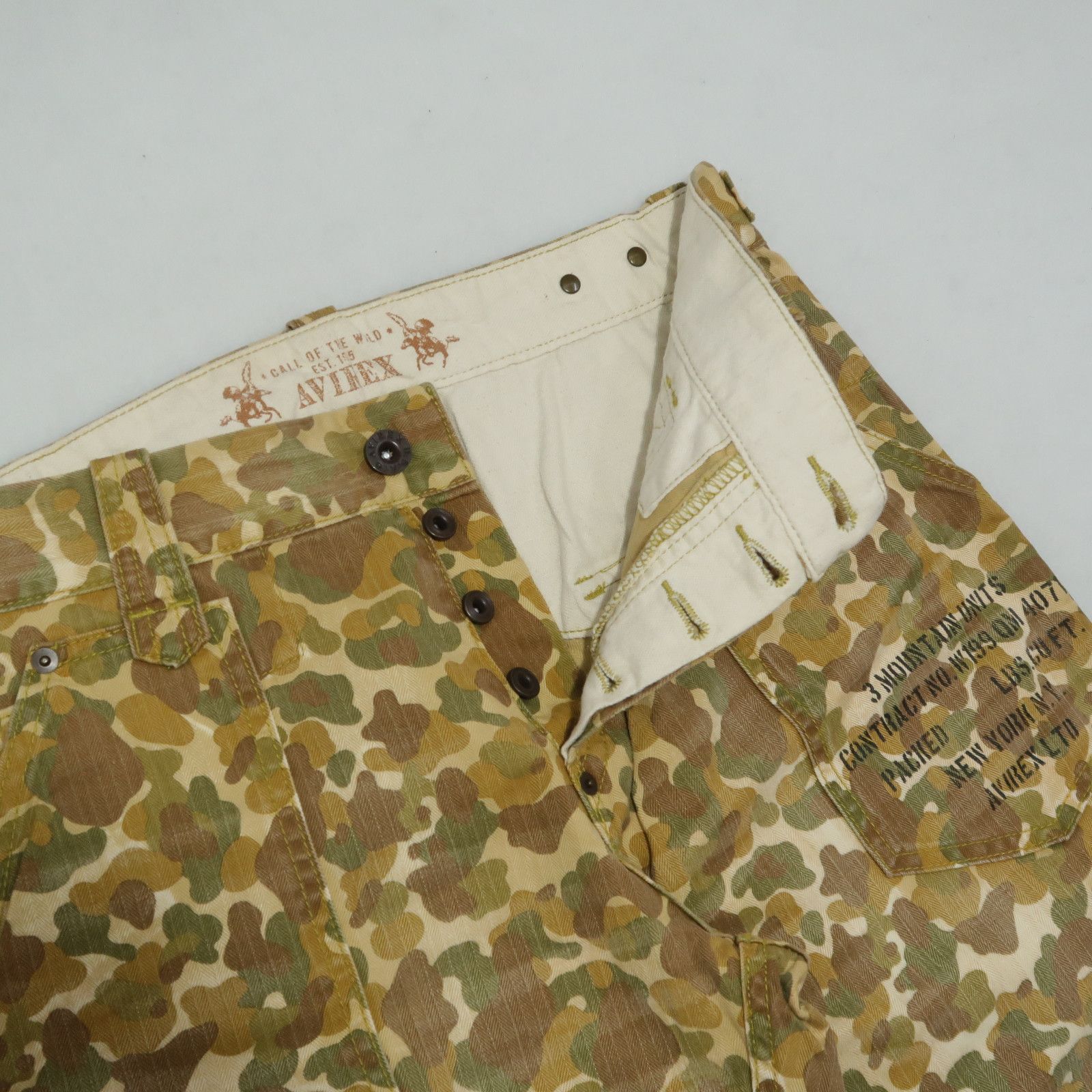 Buzz Rickson's 1990s Buzz Rickson's Avirex Camouflage Fatigue Pants USMC Size US 30 / EU 46 - 6 Thumbnail
