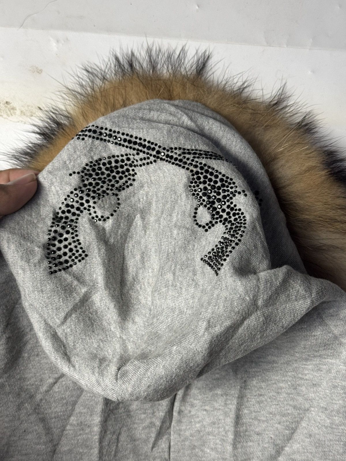 If Six Was Nine × Japanese Brand × Le Grande Bleu (L.G.B.) Furhoodie Skulls Gun Japanese Style Ifsix Lgb Size US L / EU 52-54 / 3 - 5 Thumbnail
