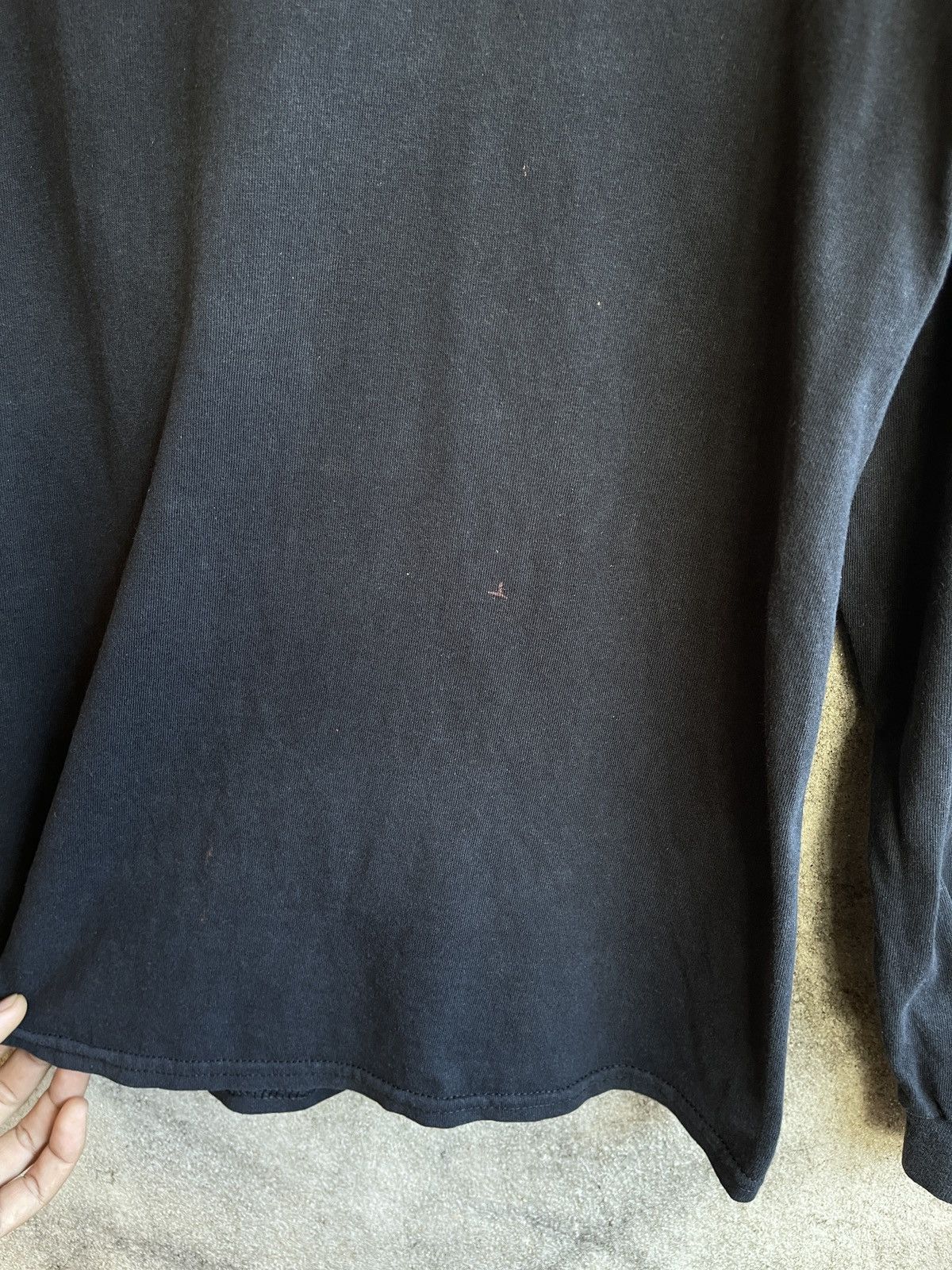 Been Trill × Hood By Air CenterLogo🔥BEEN TRILL SSUR🔥Sun Faded Black Long Sleeve Tee Size US M / EU 48-50 / 2 - 8 Thumbnail