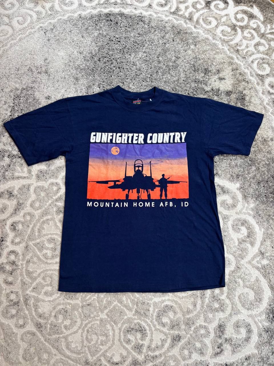 Vintage Vintage Soffe Mountain Home AFB Made in USA Shirt L Size US L / EU 52-54 / 3 - 3 Thumbnail