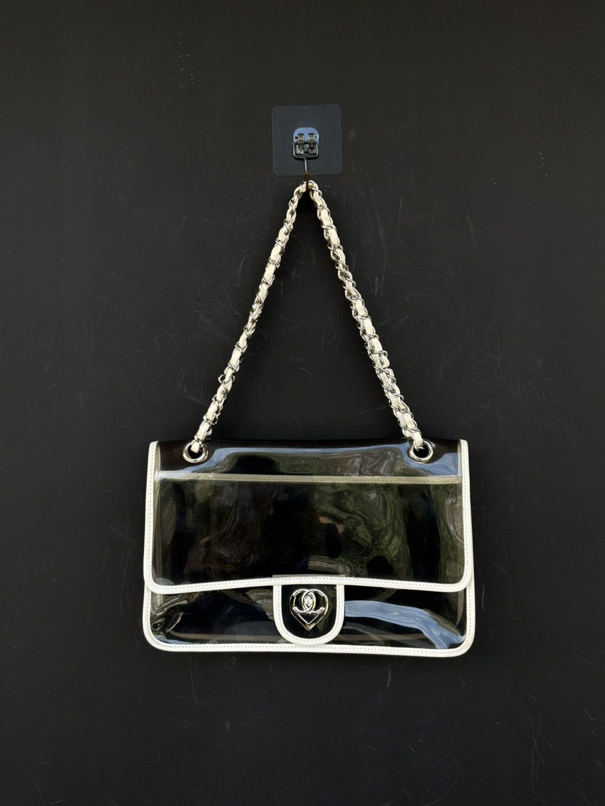 Chanel 2008 Chanel - Heart CC Transparent Vinyl Flap Bag Size ONE SIZE - 1 Thumbnail
