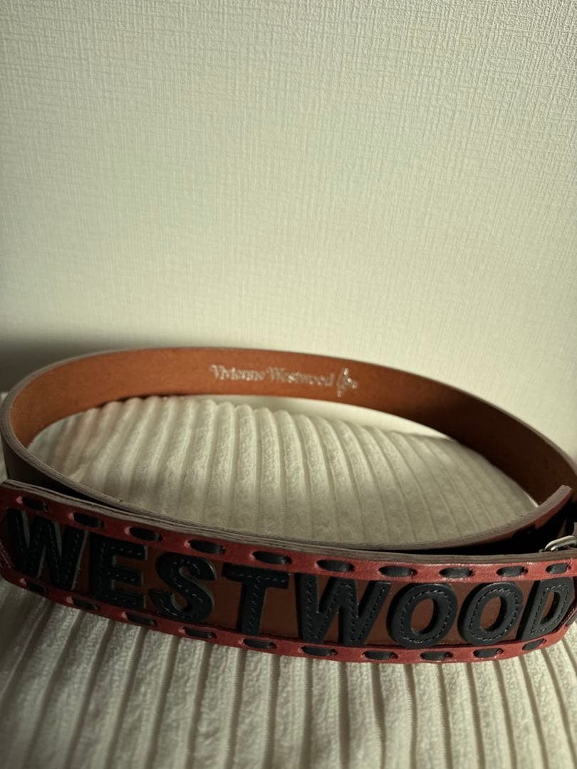Vivienne Westwood VIVIENNE WESTWOOD Logo Design Leather Belt Brown Size ONE SIZE - 2 Thumbnail