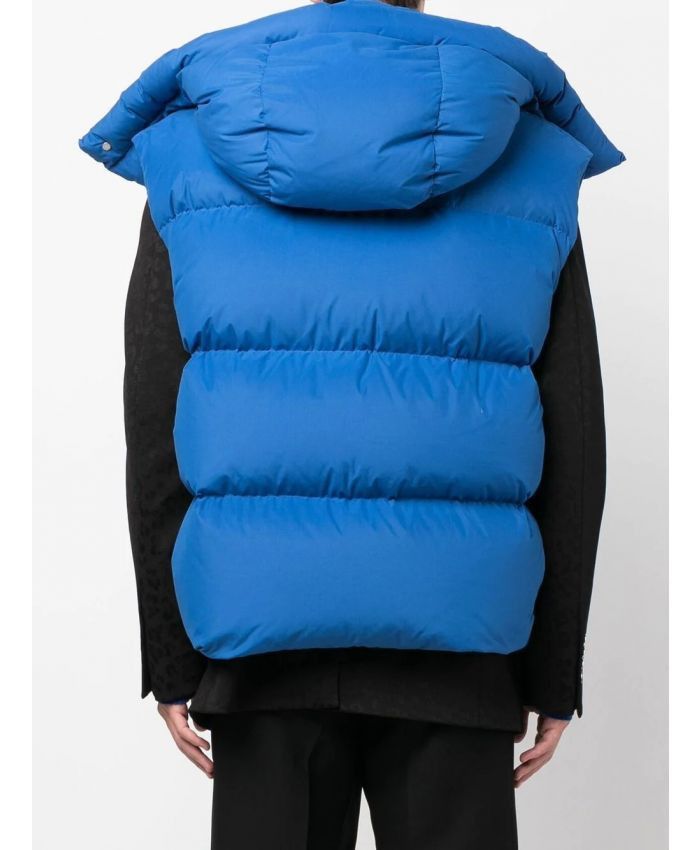 Off-White o1gr1nt1124 Bounce Hooded Down Vest in Peacock Size US L / EU 52-54 / 3 - 3 Thumbnail