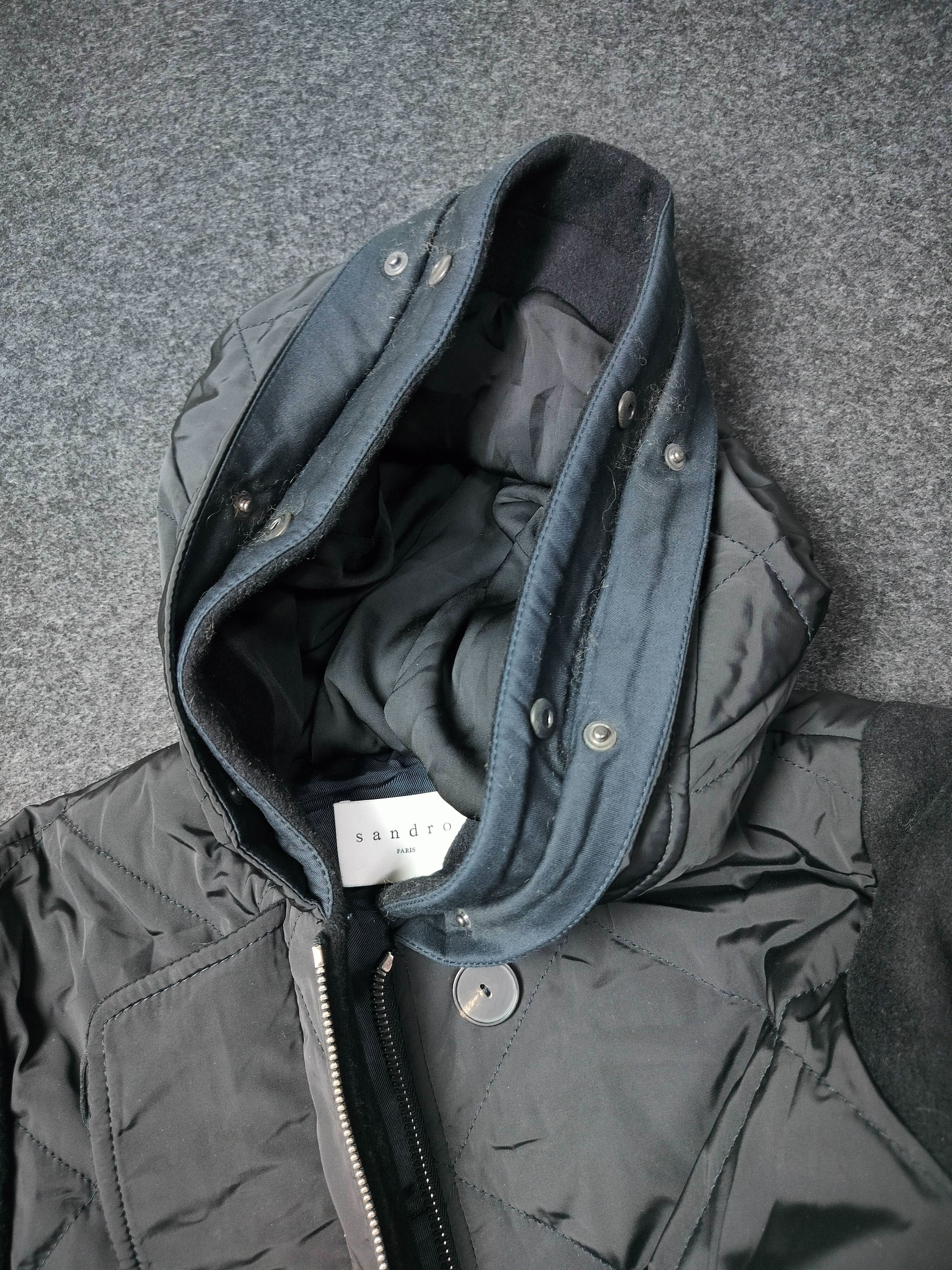 Sandro Sandro Quilted Jacket Wool Sleeves Size US M / EU 48-50 / 2 - 5 Thumbnail