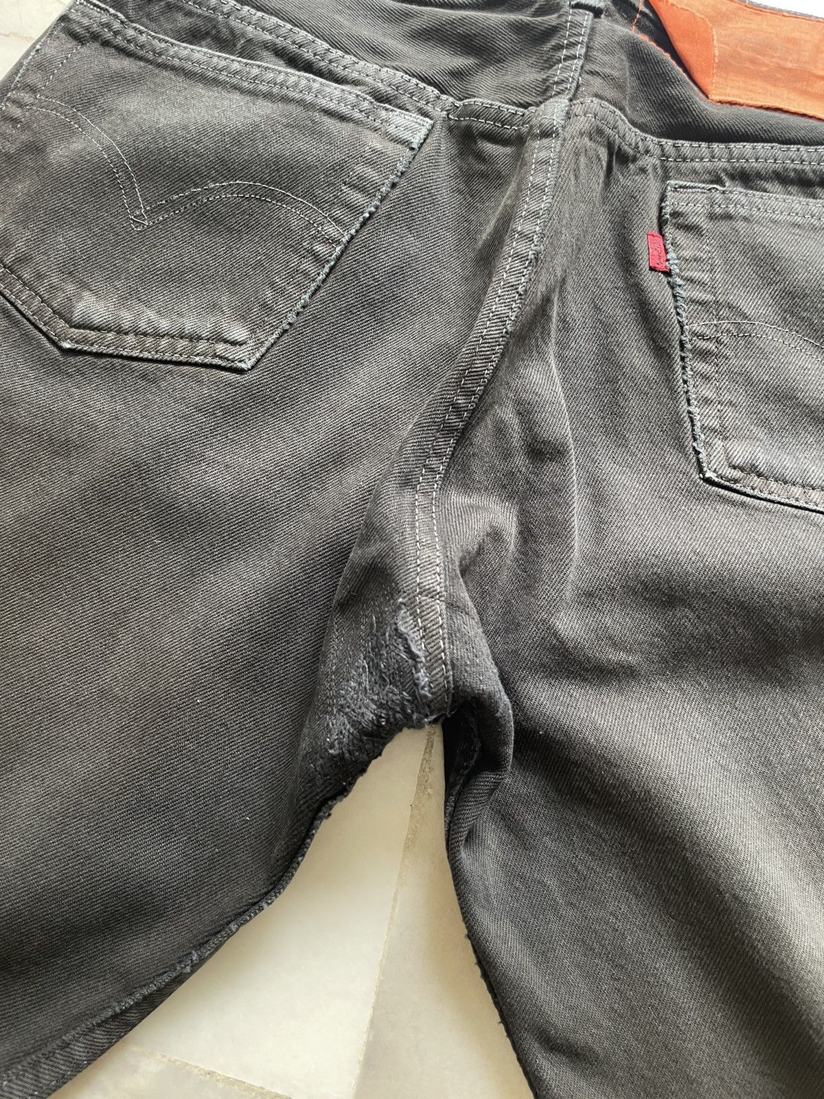 If Six Was Nine Very Rare Vintage 80s Levis 501 All black Faded Jeans Size US 30 / EU 46 - 11 Thumbnail