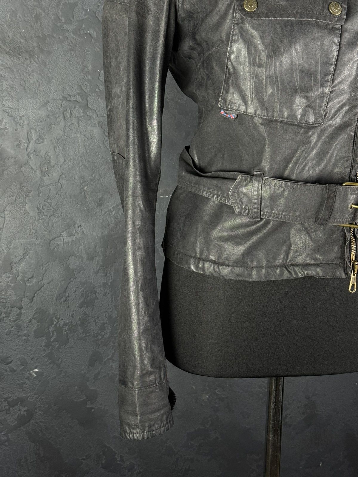 Belstaff Belstaff Sammy Miller Gold Label Women’s Wax Belted Jacket Size M / US 6-8 / IT 42-44 - 6 Thumbnail