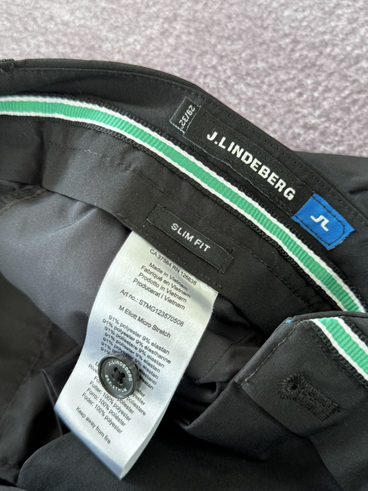 J.Lindeberg Luxury J.Lindeberg Classic Fit Black Pants Size 32" / US 10 / IT 46 - 10 Thumbnail