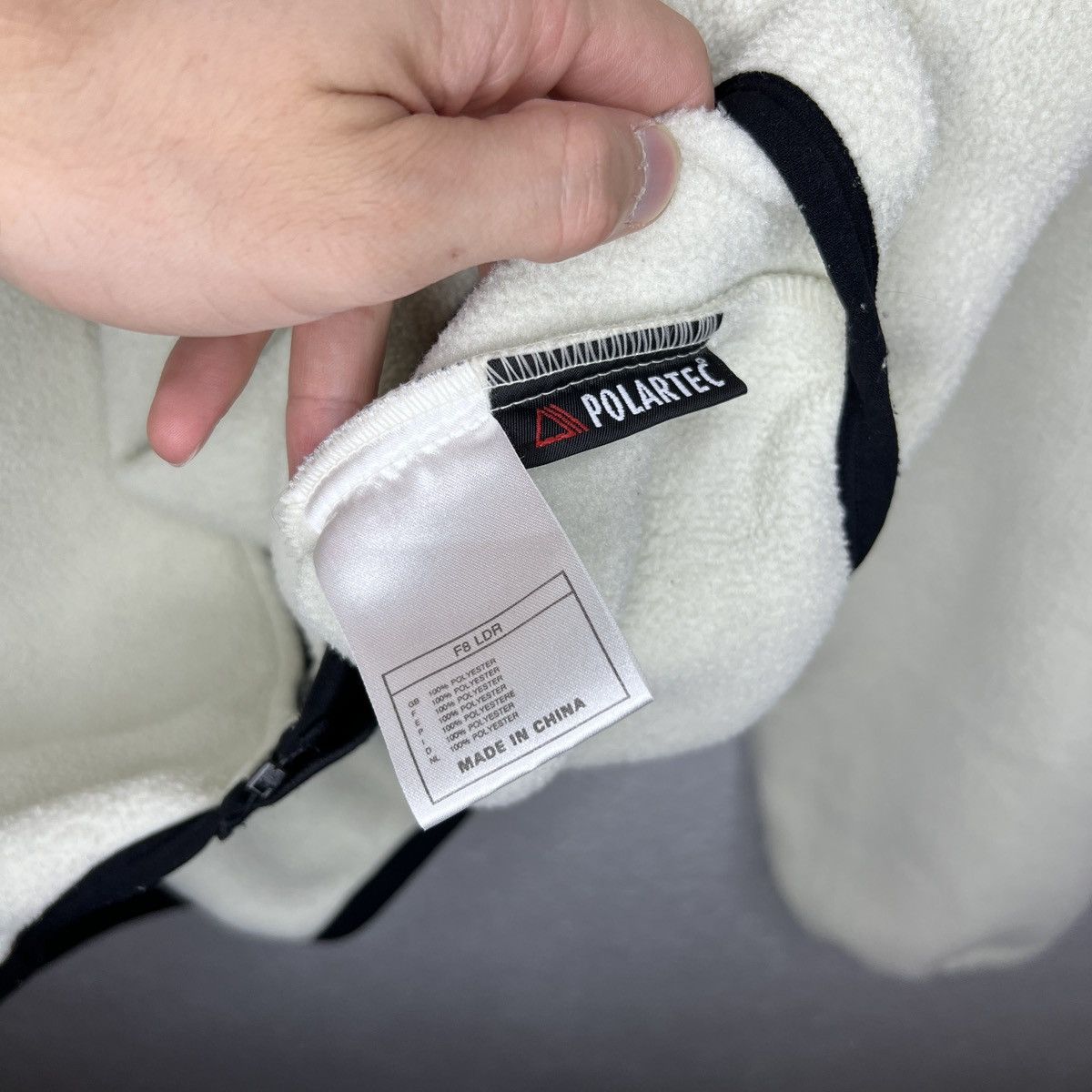 Nike × Nike ACG × Vintage Vintage Nike ACG Fleece Jacket Sweatshirt Ninja Beige Cream Size US L / EU 52-54 / 3 - 8 Thumbnail