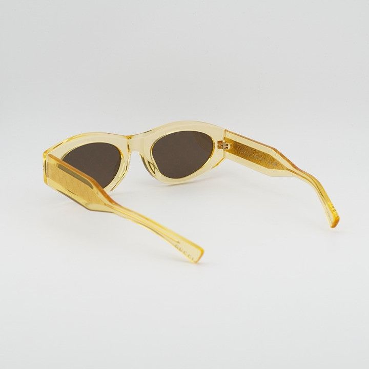 Gucci Gucci GG2065S 004 Sunglasses Yellow Cat Eye Frame Size ONE SIZE - 9 Thumbnail