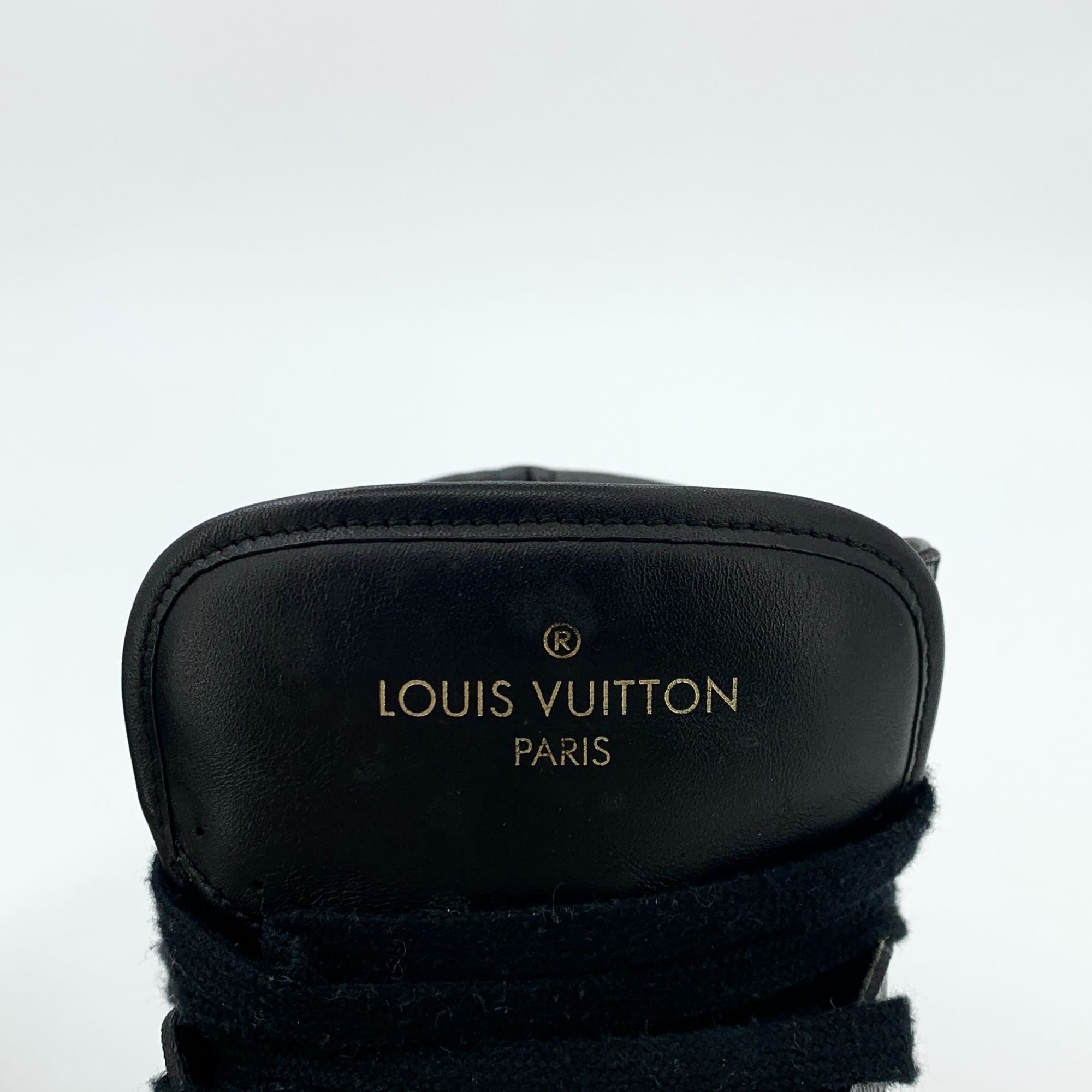 Louis Vuitton Louis Vuitton Monogram High-Top Sneakers Black/Brown Size US 7 / EU 40 - 6 Thumbnail