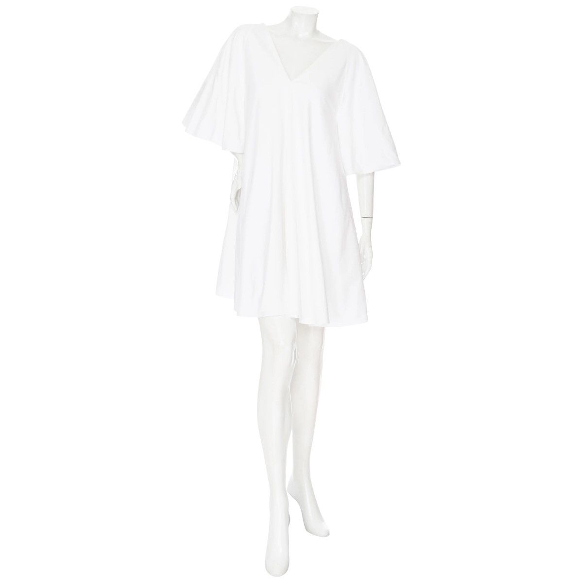 The Row The Row Lianne White V-Neck Tent Dress 2018 Size S / US 4 / IT 40 - 1 Thumbnail