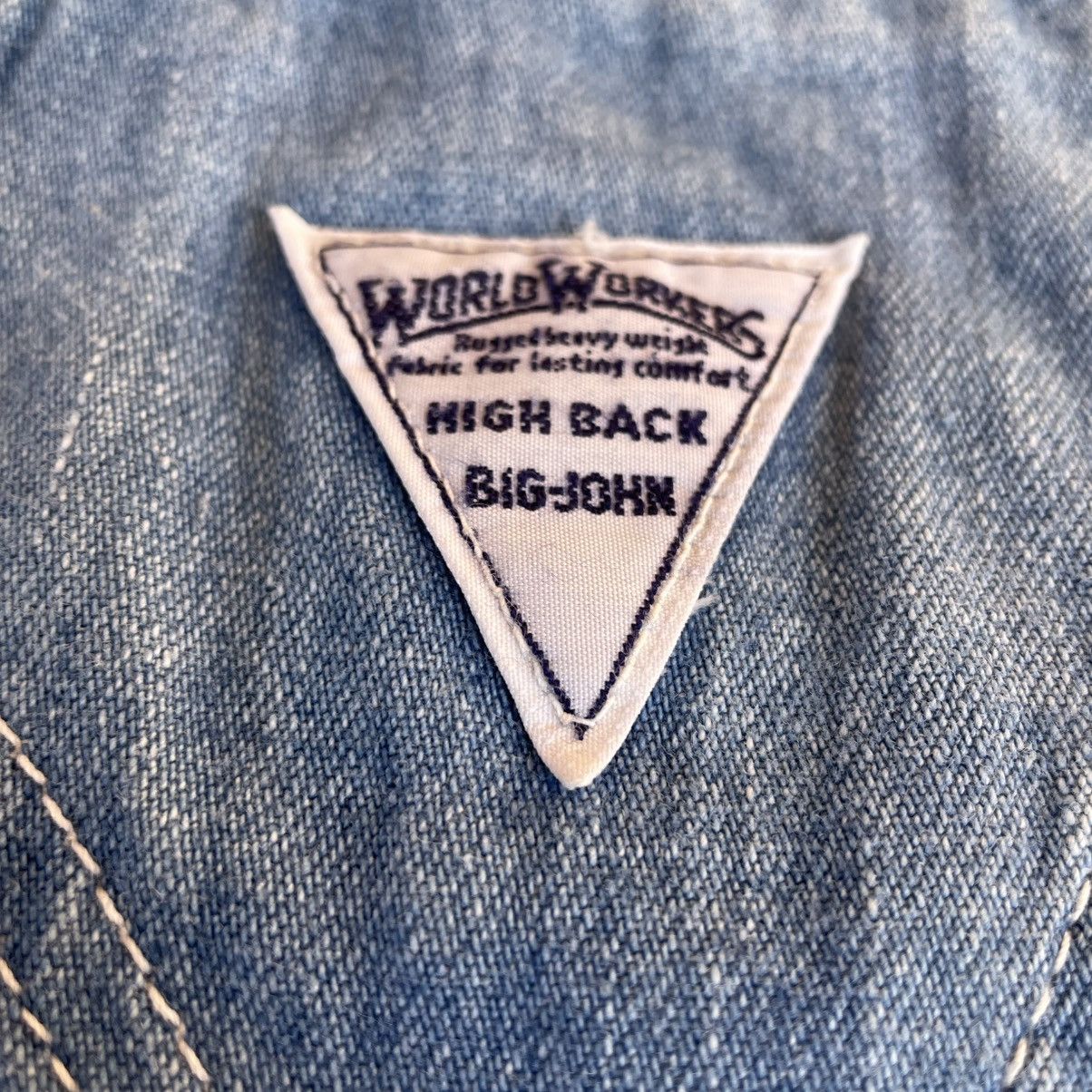 Big John 🔥Vintage Big John Overall Jumsuits Workers Wear Denim Jeans Size US 36 / EU 52 - 15 Thumbnail