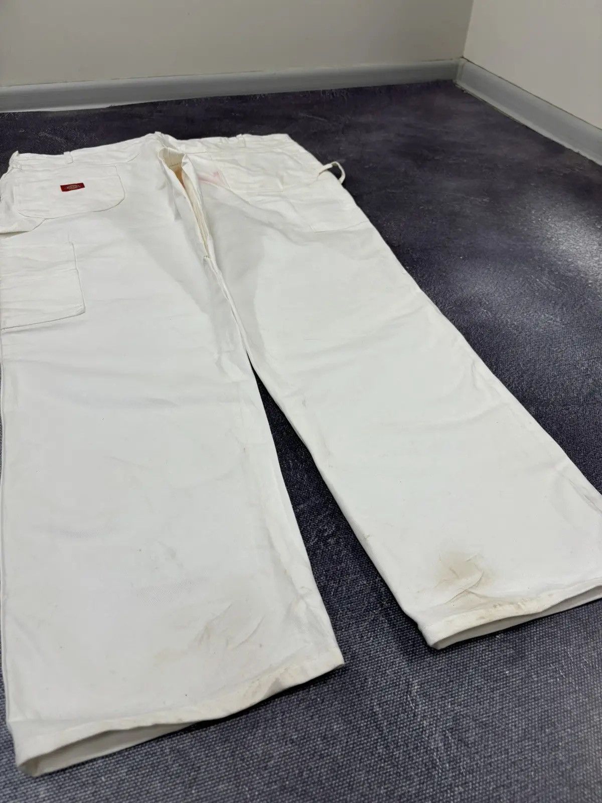Dickies × Vintage Vintage Dickies Y2K White USA Hype Work Baggy Pants Size US 44 / EU 60 - 3 Thumbnail