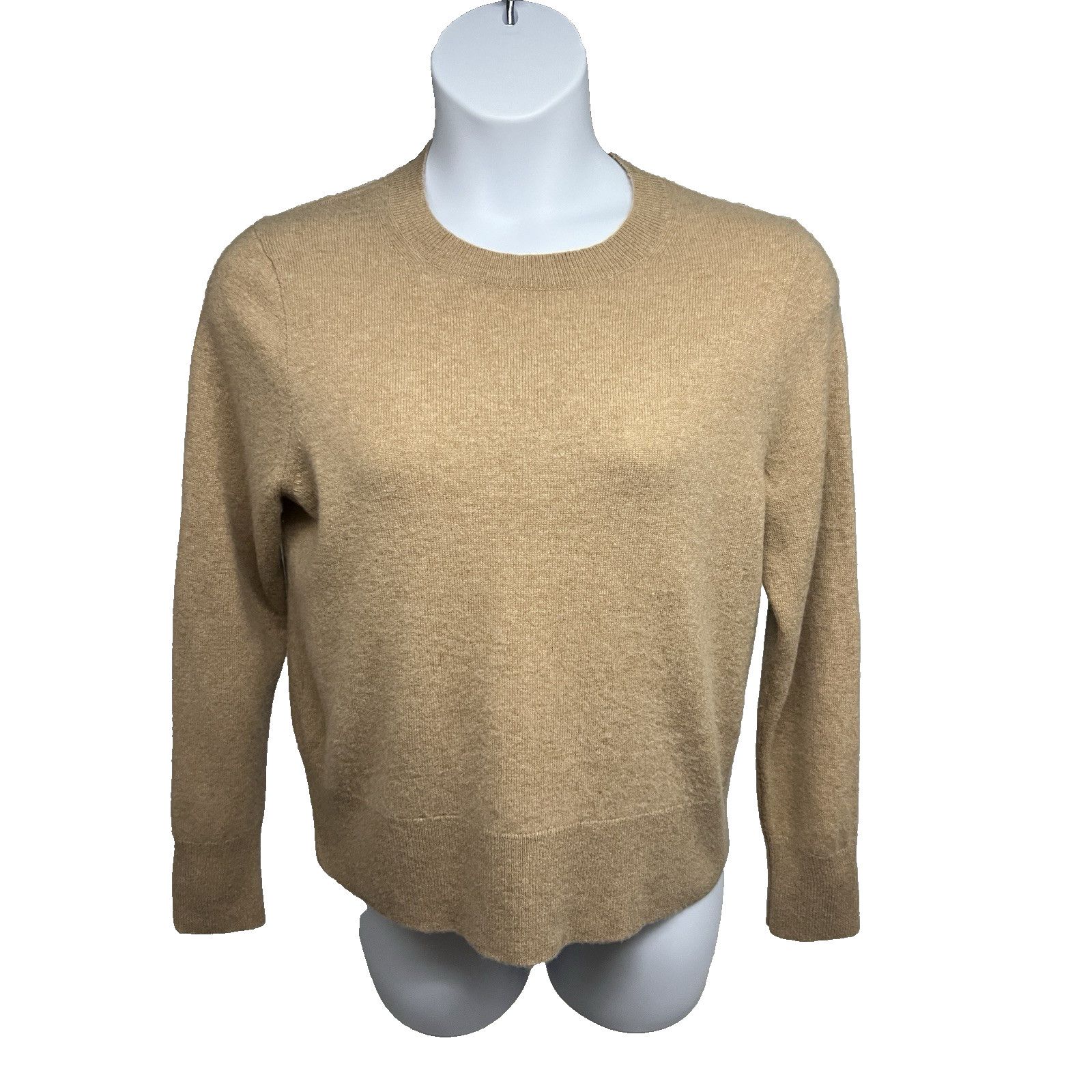 J.Crew J. Crew Cashmere Camel Pullover Sweater Womens Large Stretch Size L / US 10 / IT 46 - 2 Thumbnail