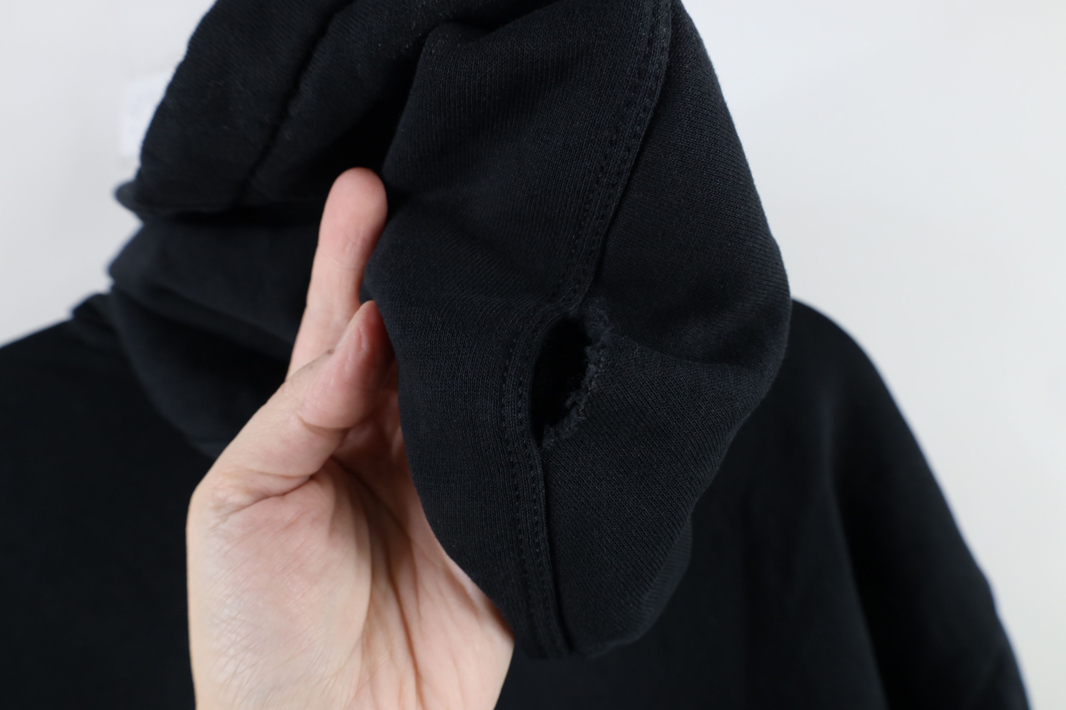 Nike × Vintage Vintage Nike Air Out Reflective Big Swoosh Hoodie Black Size US M / EU 48-50 / 2 - 12 Thumbnail
