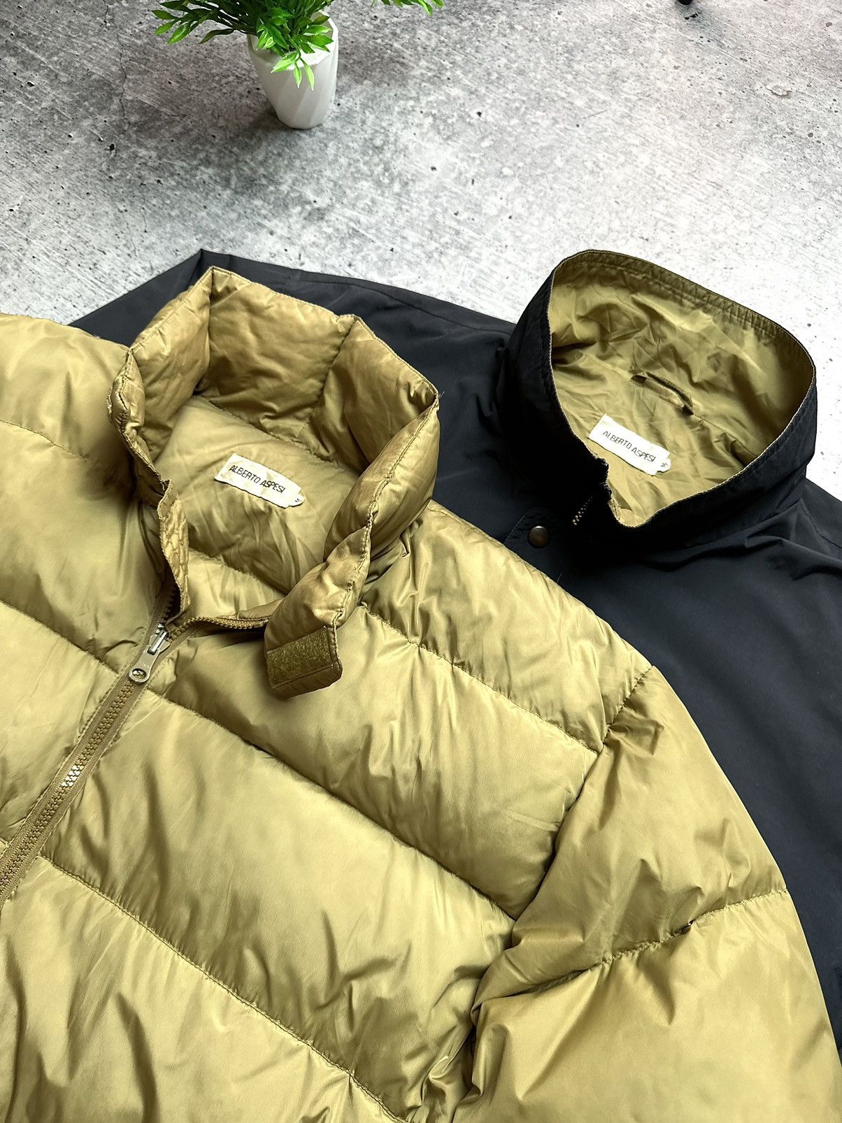Aspesi Vintage 90s Alberto Aspesi Goose Down 2 in 1 Puffer Jacket Size US M / EU 48-50 / 2 - 6 Thumbnail