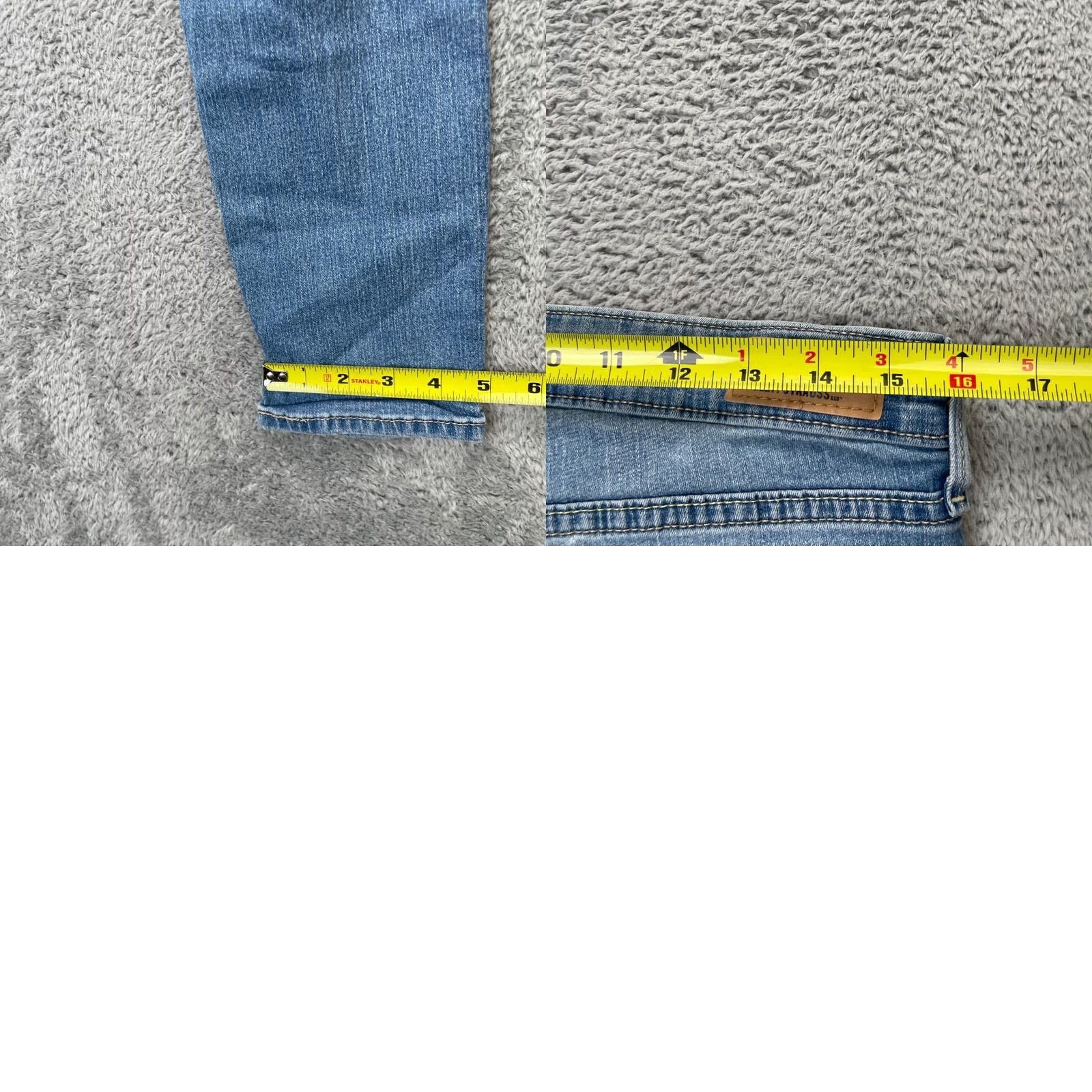 Vintage Signature by Levi Strauss & Co. Jeans Womens Blue Modern Skinny Leg Denim Stretch Cotton 32x31 Size 24" / US 00 / IT 34 - 8 Thumbnail