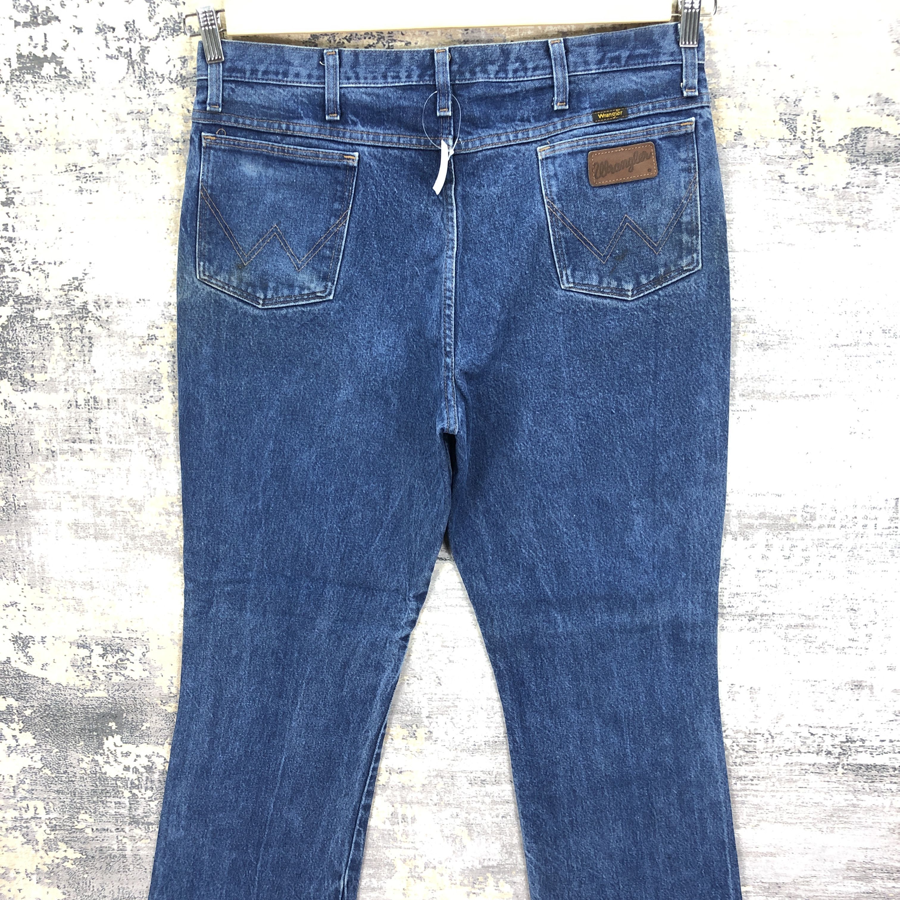 Wrangler Vintage 70s Wrangler Flare Light Wash Distressed Jeans Size US 36 / EU 52 - 4 Thumbnail