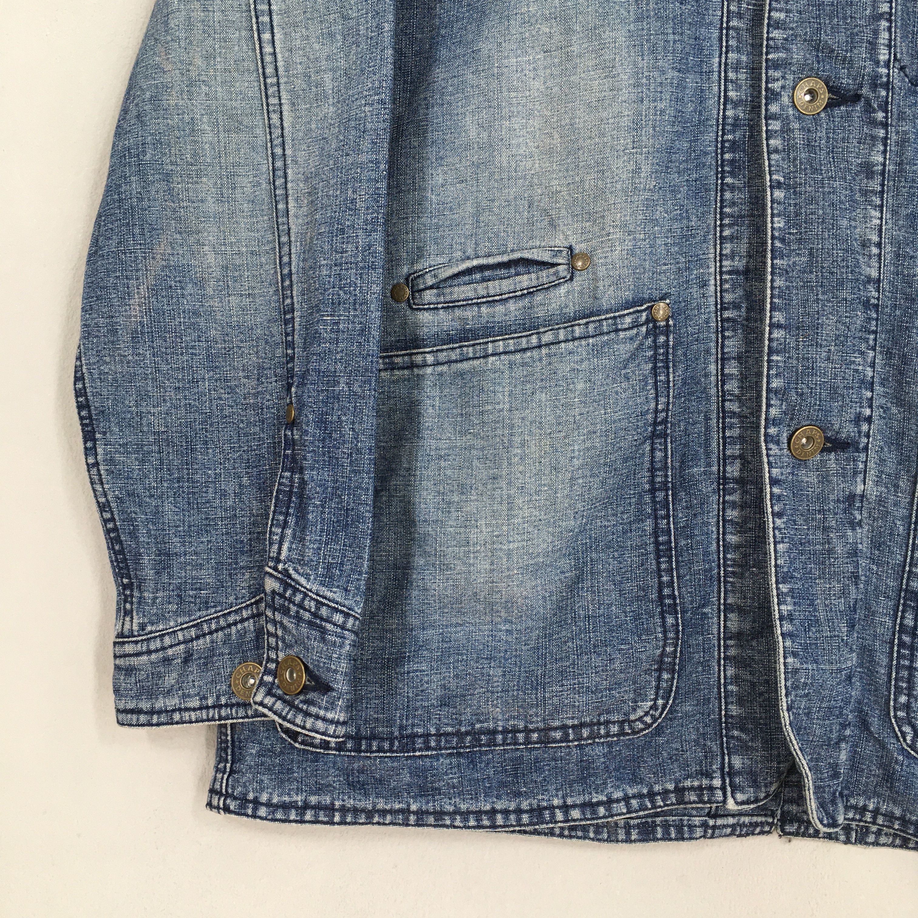 Chaps Vintage 1990s Chaps Denim Workers Chore Blue Jacket Large Size US S / EU 44-46 / 1 - 3 Thumbnail