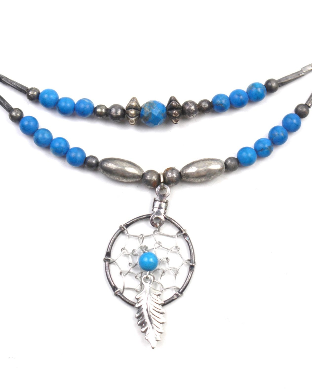 Native 2000S JAPANESE MADE BOHO DREAMCATCHER BEADS FEATHER NECKLACE Size ONE SIZE - 3 Thumbnail