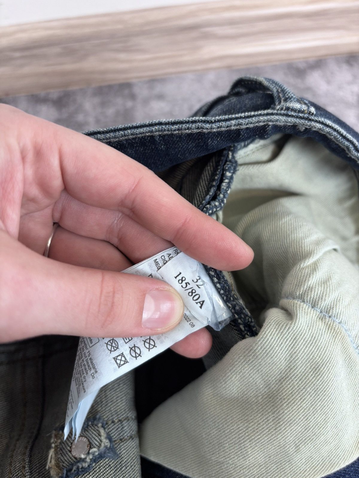 Allsaints AllSaints Cigarette Men’s Navy Blue Denim Jeans Skinny Slim Size US 32 / EU 48 - 13 Thumbnail